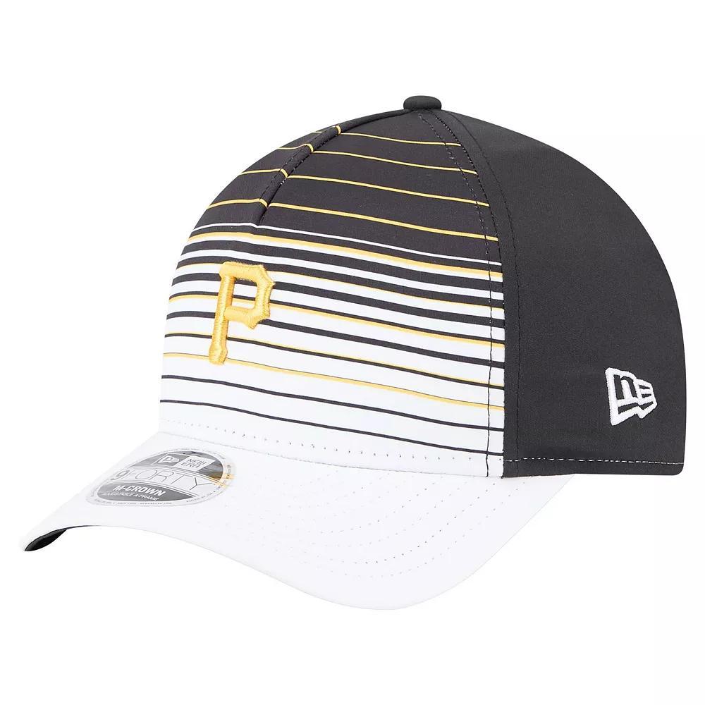 Men's New Era  Black Pittsburgh Pirates Gradient 9FORTY M-Crown Adjustable Hat Product Image