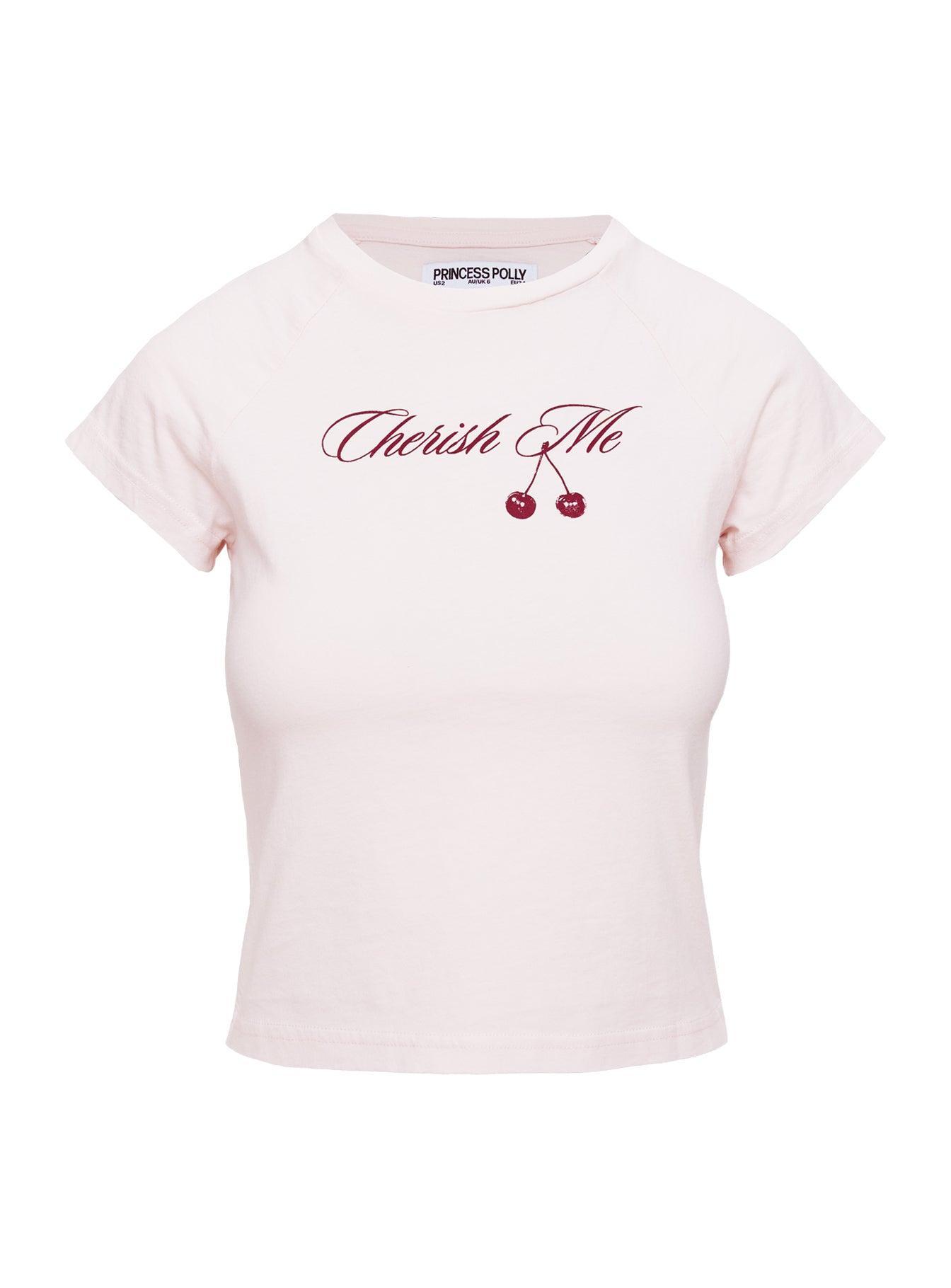 Cherish Me Graphic Top Pink Product Image