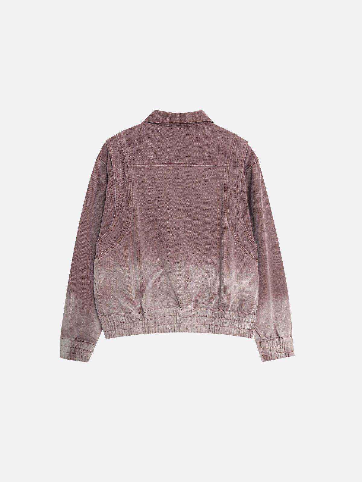 Aelfric Eden Gradient Washed Boxy Zip Up Jacket Product Image