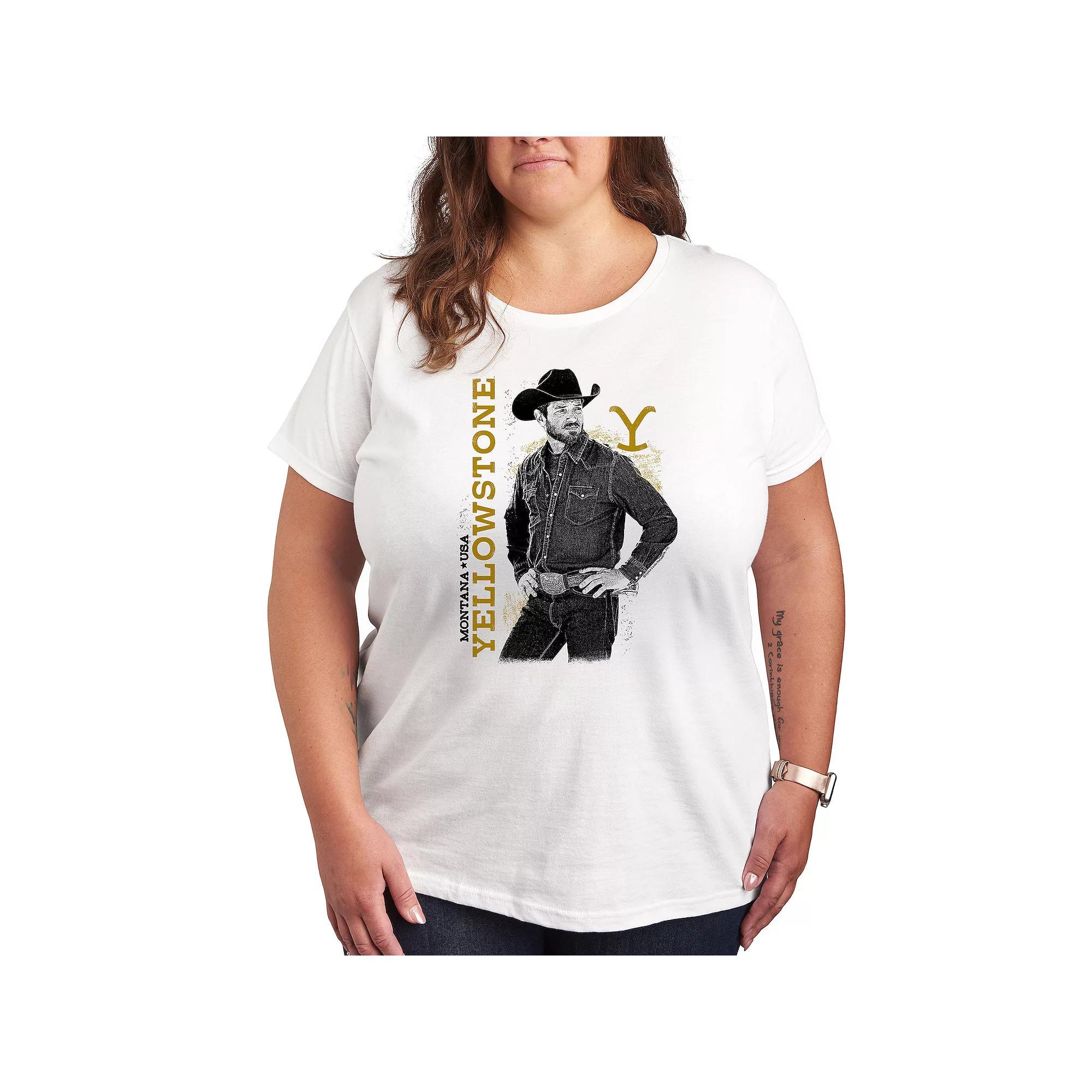 Plus Yellowstone Ryan Graphic Tee, Womens Product Image