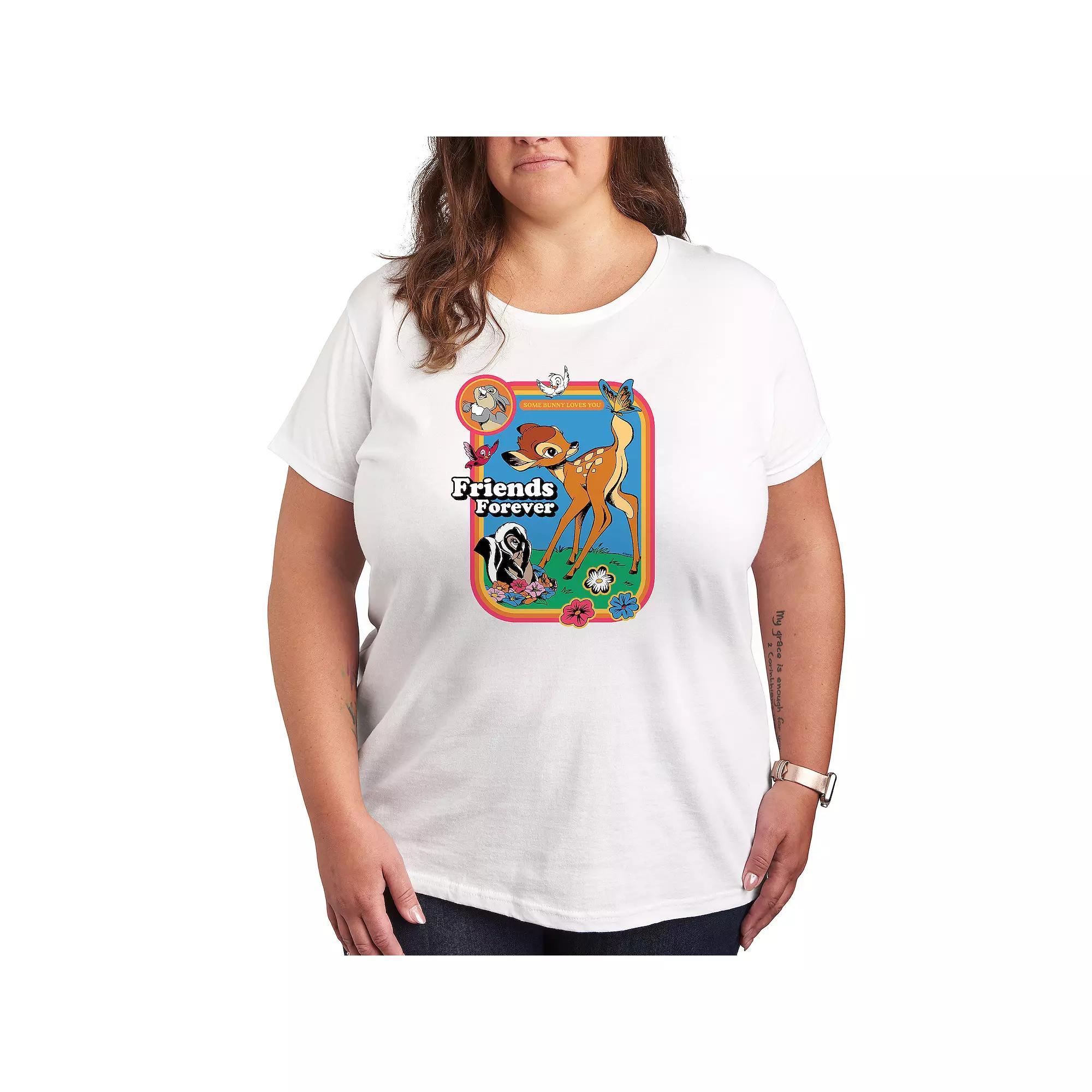 Disneys Lilo & Stitch Plus Grid Graphic Tee, Womens Product Image