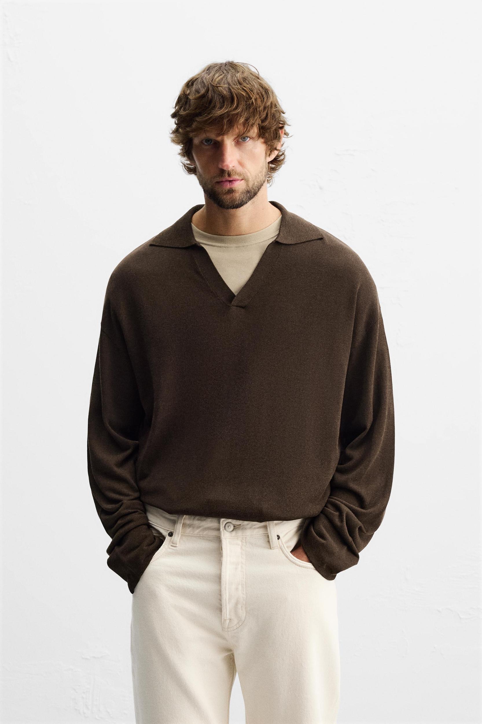 VISCOSE - COTTON KNIT POLO Product Image