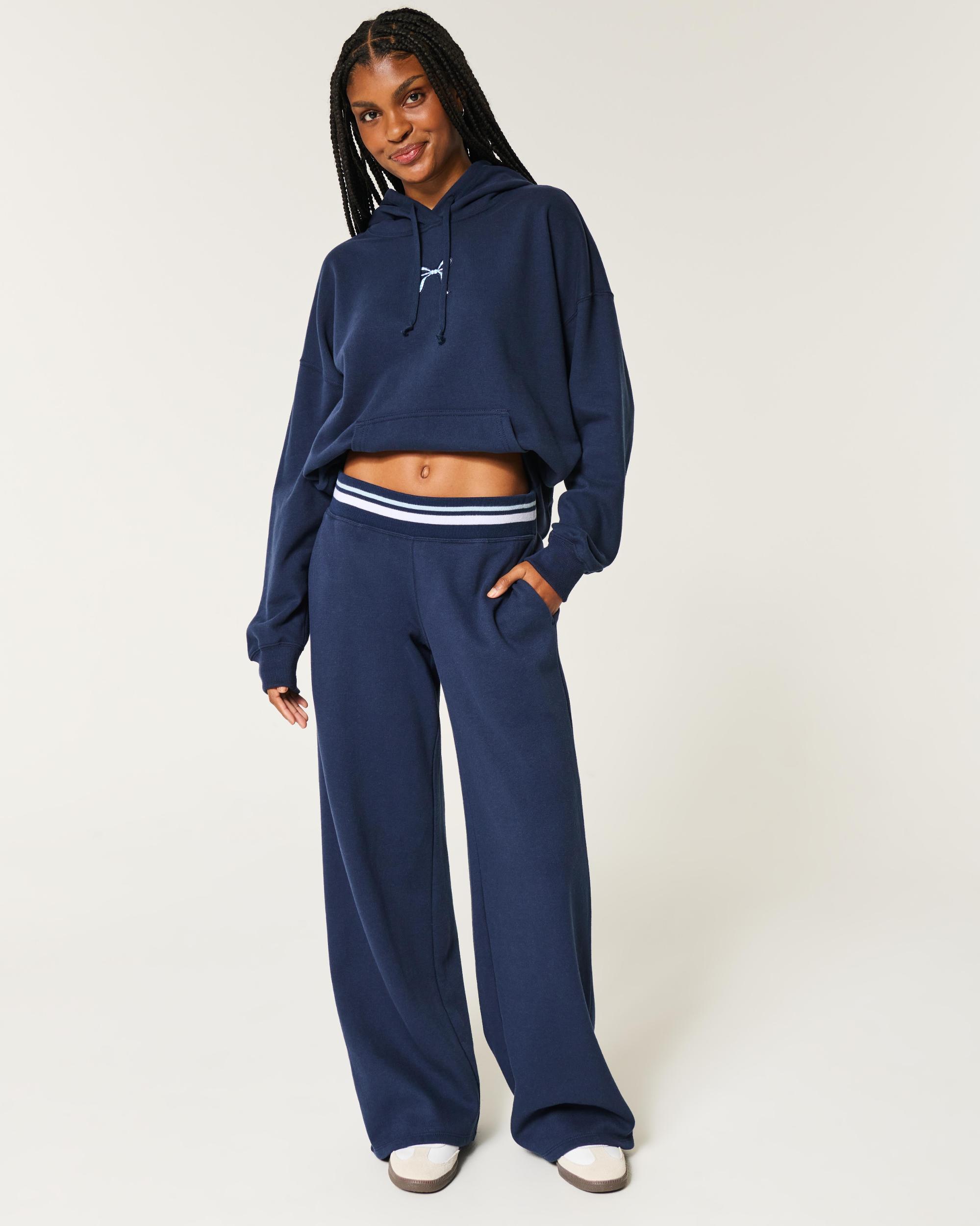 Tipped Wide-Leg Sweatpants Product Image