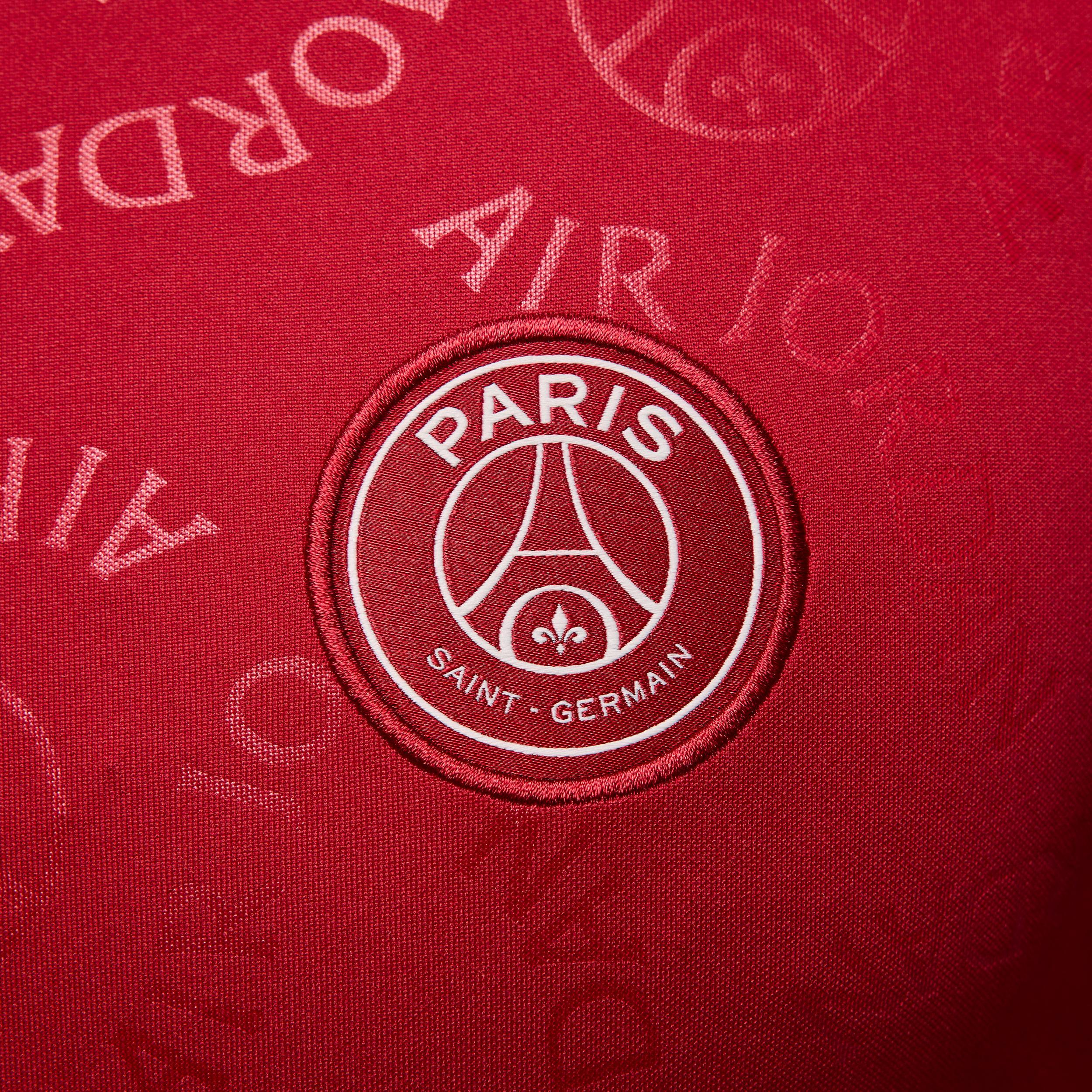 Men's Paris Saint-Germain Academy Pro Fourth Jordan Dri-FIT Soccer Short-Sleeve Pre-Match Top Product Image