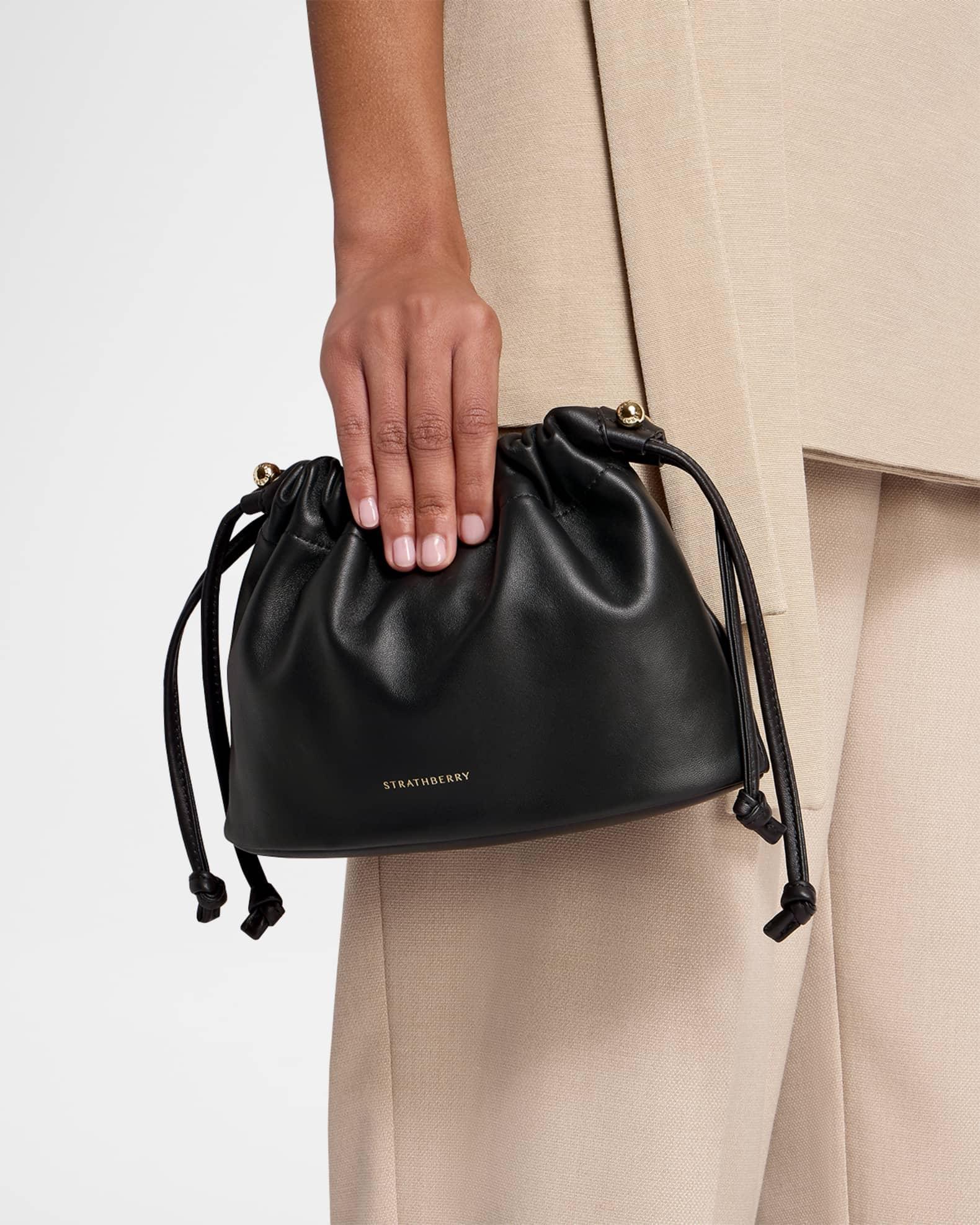 Charlotte Drawstring Leather Clutch Bag Product Image