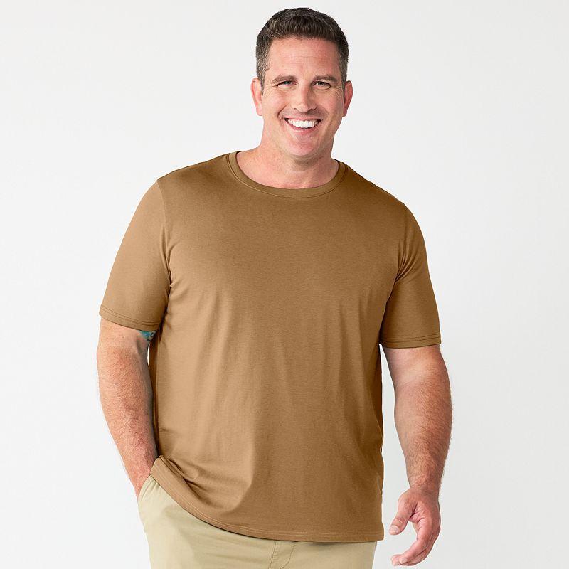 Big & Tall Sonoma Goods For Life® Short Sleeve Crewneck T-Shirt, Men's, Size: XXL Tall, Pink Ruffle Product Image