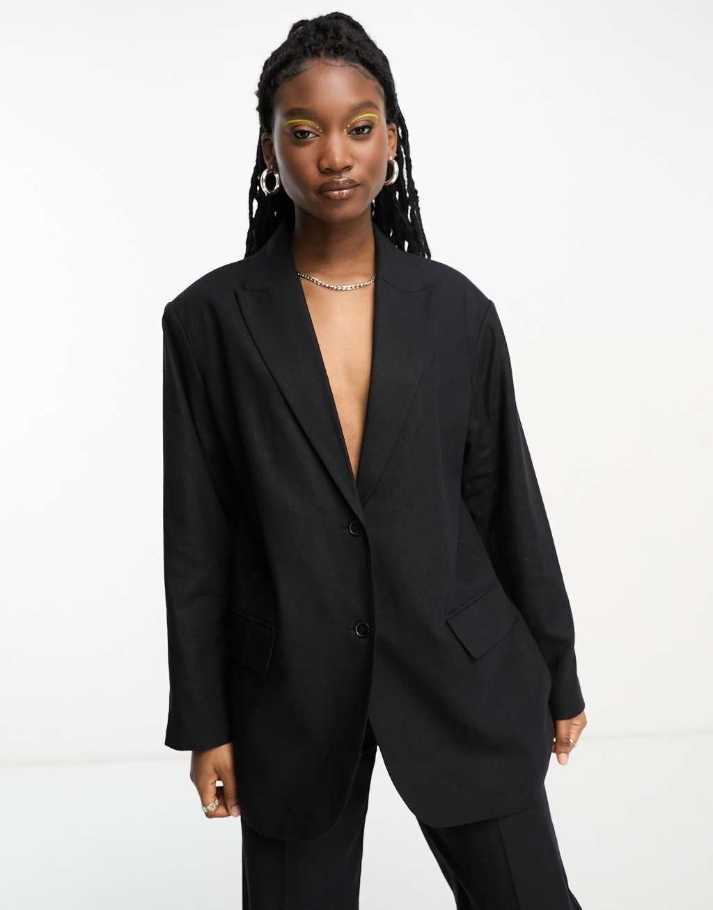 Weekday Liv linen mix blazer Product Image