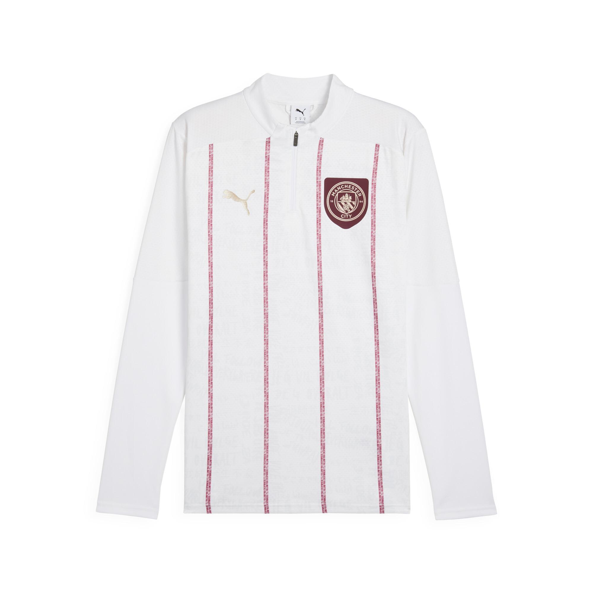 PUMA Manchester City Pre-Match Men's Quarter-Zip Top Product Image