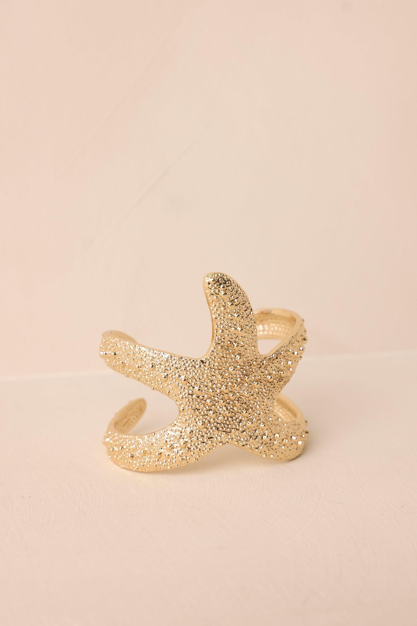 Seas Ahead Gold Starfish Bracelet Product Image