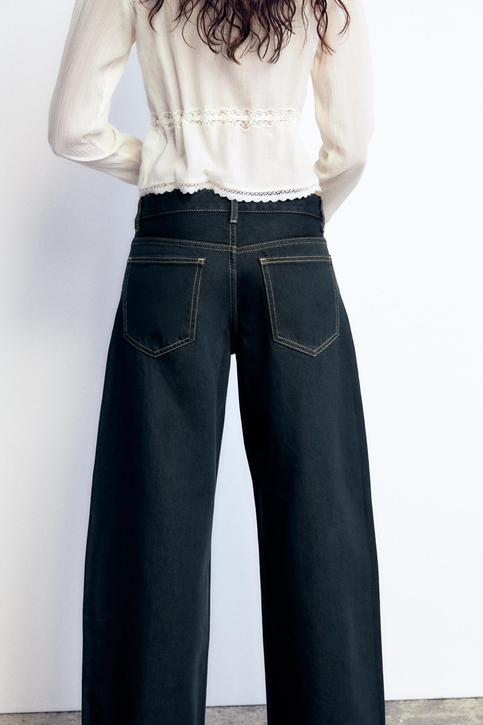 TRF RELAXED LOW-RISE FOLD UP MINI JEANS Product Image