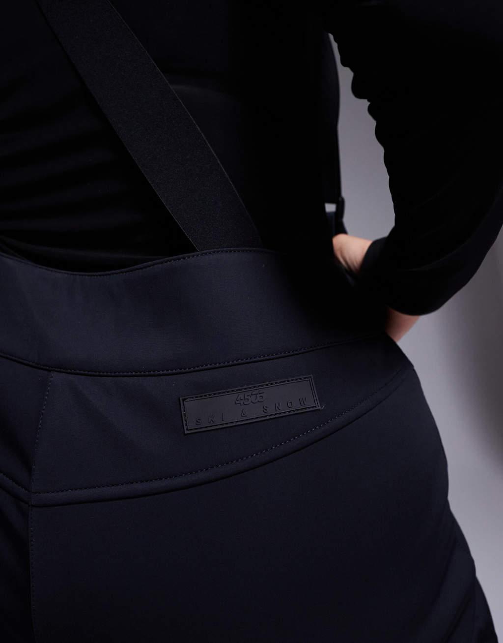 4505 Curve Ski soft shell water repellent kick flare ski pants in black  Product Image