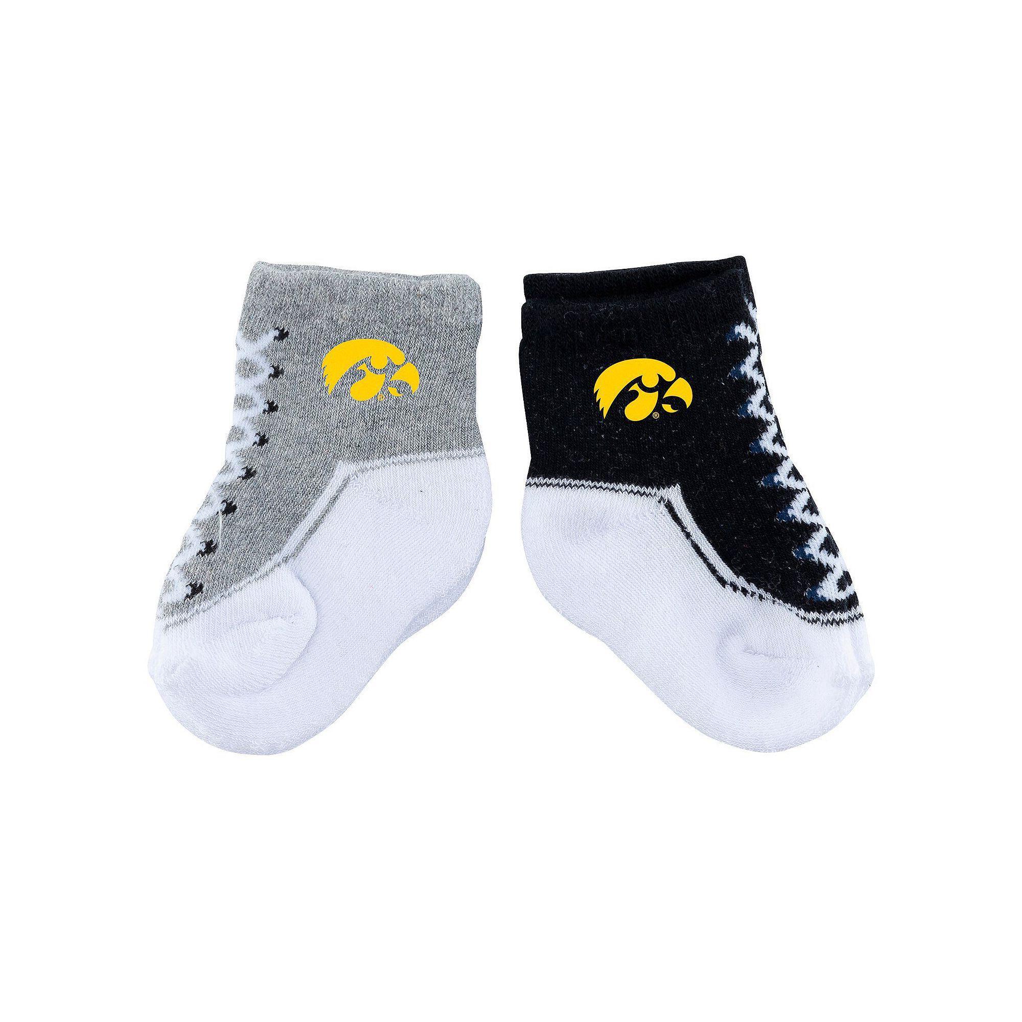 Infant ZooZatz Oklahoma State Cowboys Shoe Two-Pack Socks, Men's, Black Product Image