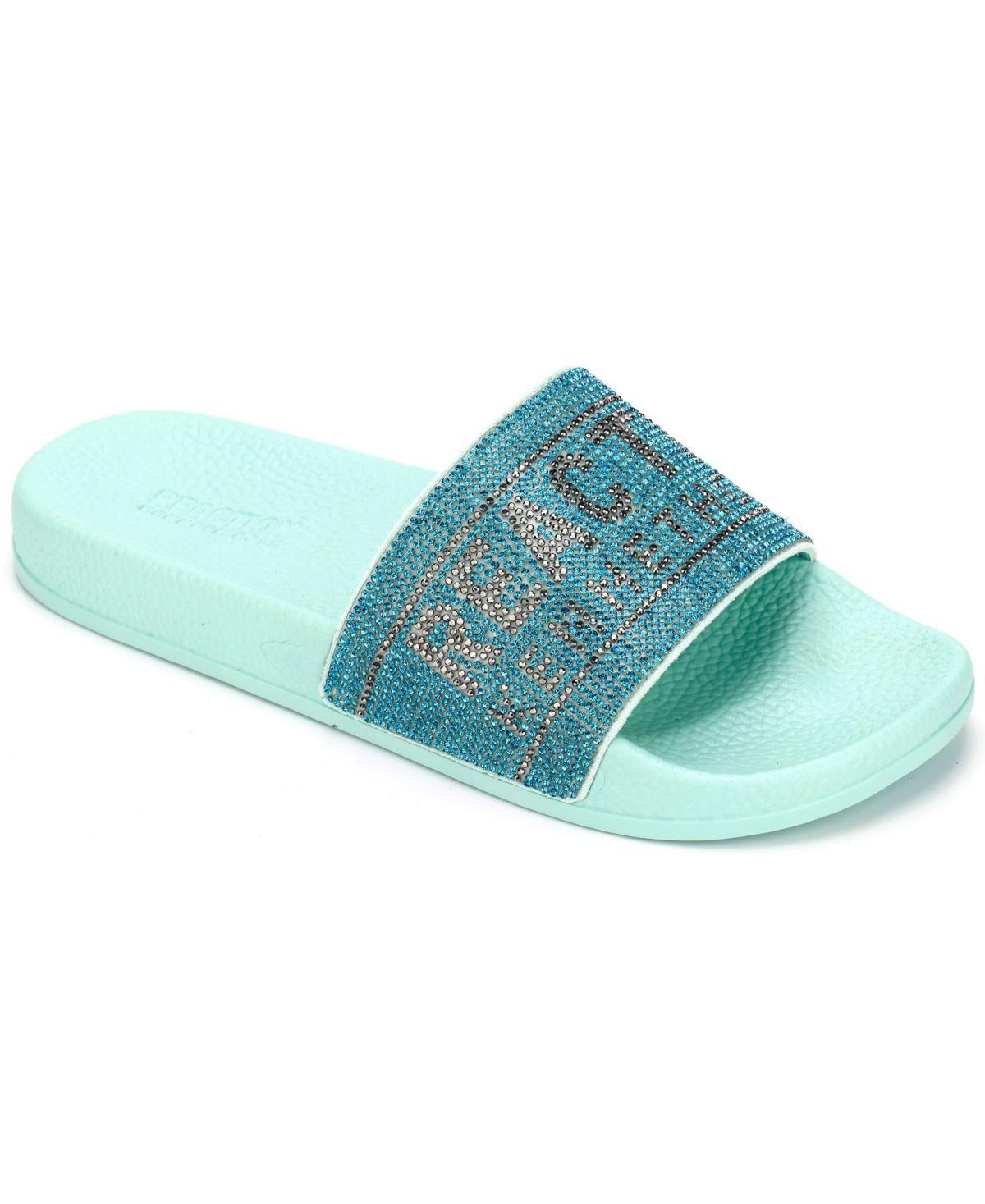 Kenneth Cole Reaction Womens Screen Jewl Slides Flat Sandals Product Image