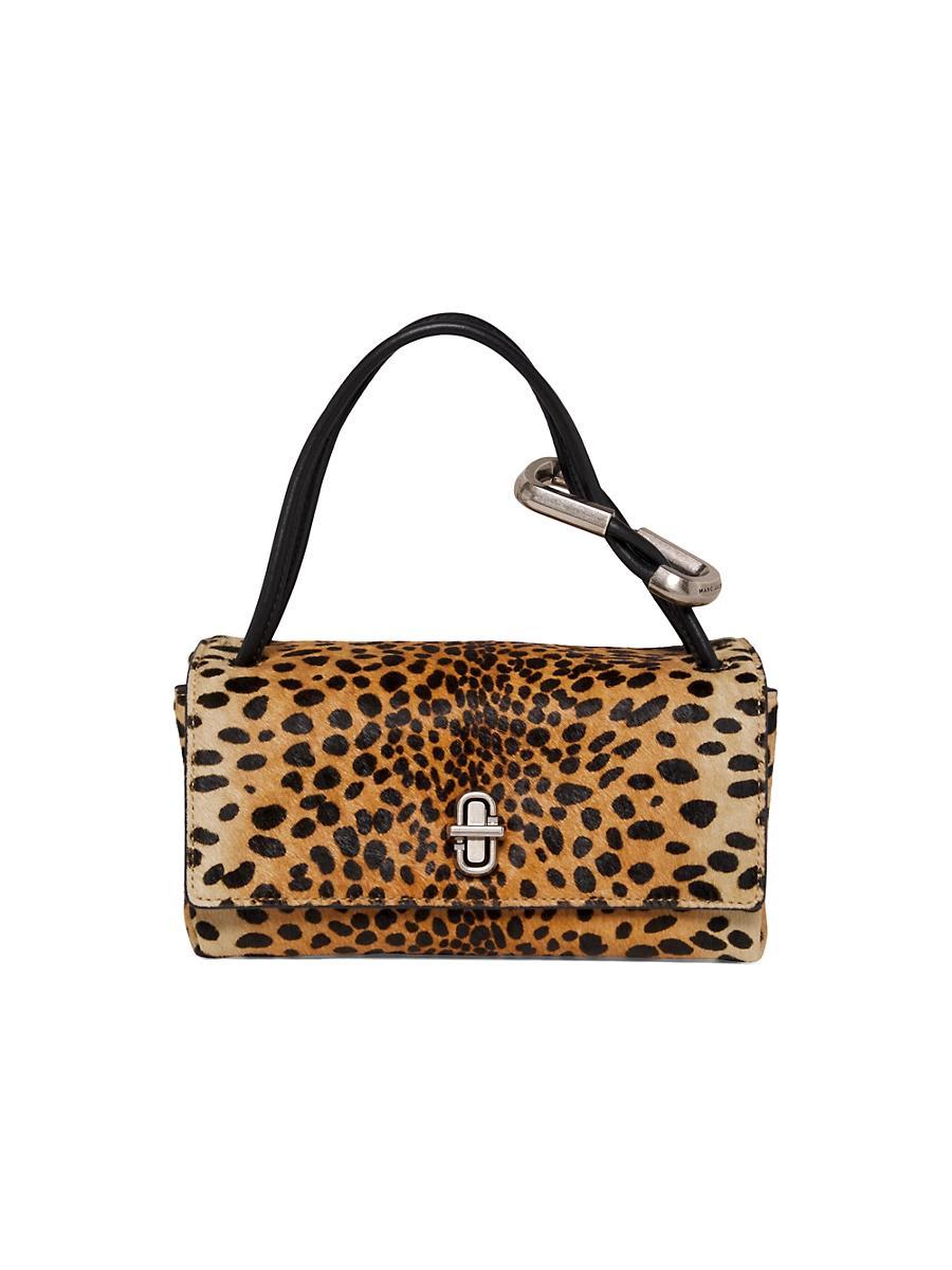 Womens Mini Dual Cheetah-Print Top Handle Bag Product Image