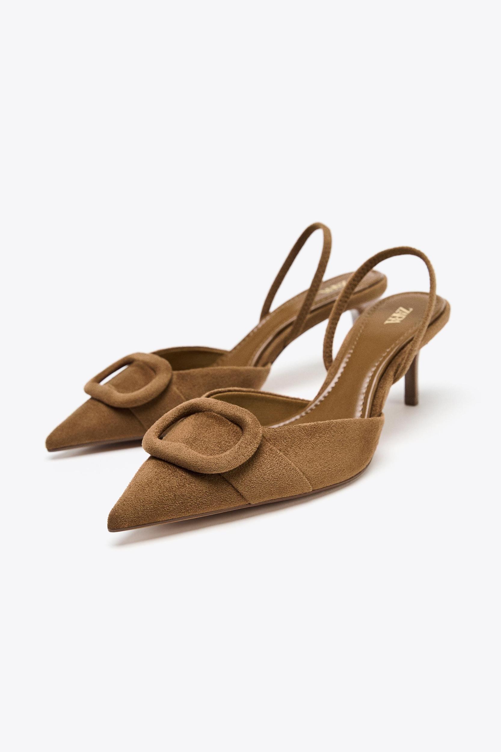 SLINGBACK APPLIQUÉ HEELS Product Image