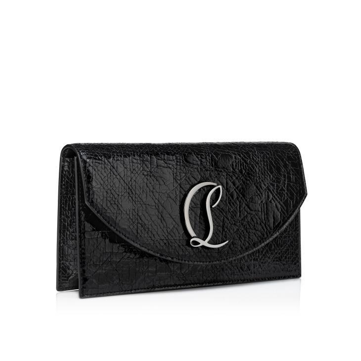 CHRISTIAN LOUBOUTIN Loubi54 Leather Clutch Bag In Black Product Image
