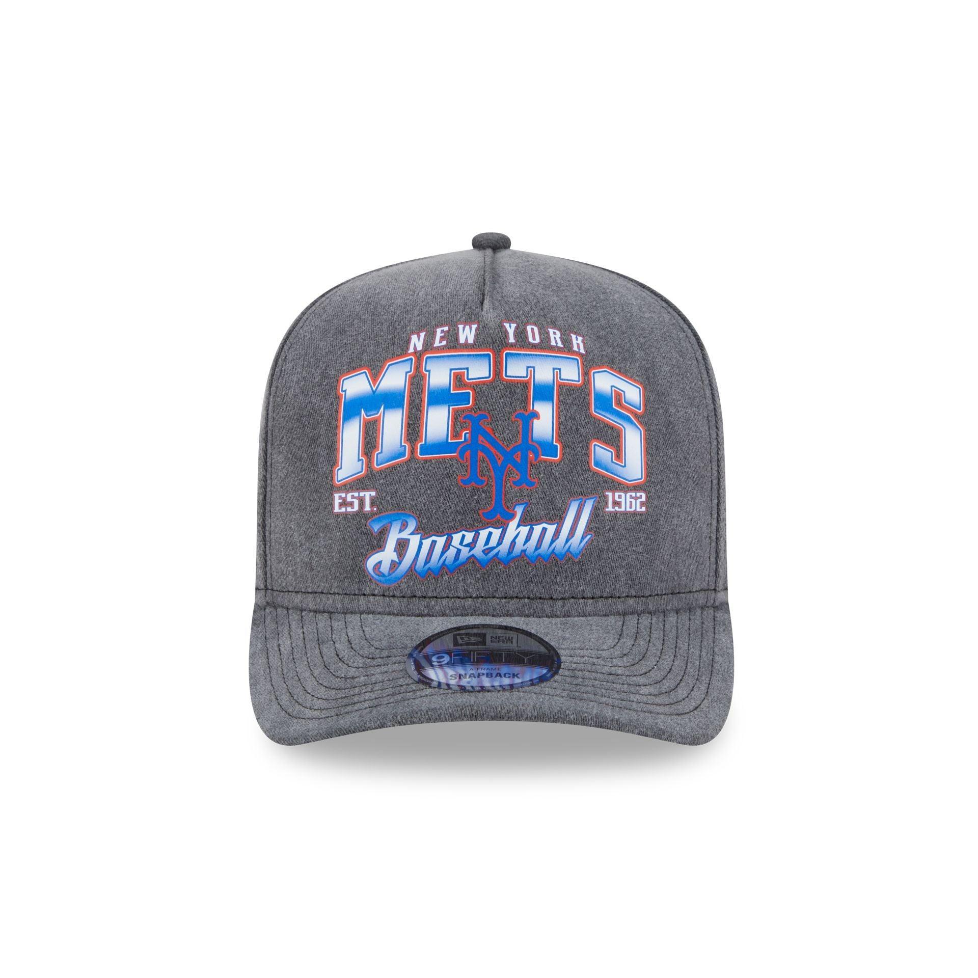 New York Mets Washed 9FIFTY A-Frame Snapback Hat Male Product Image