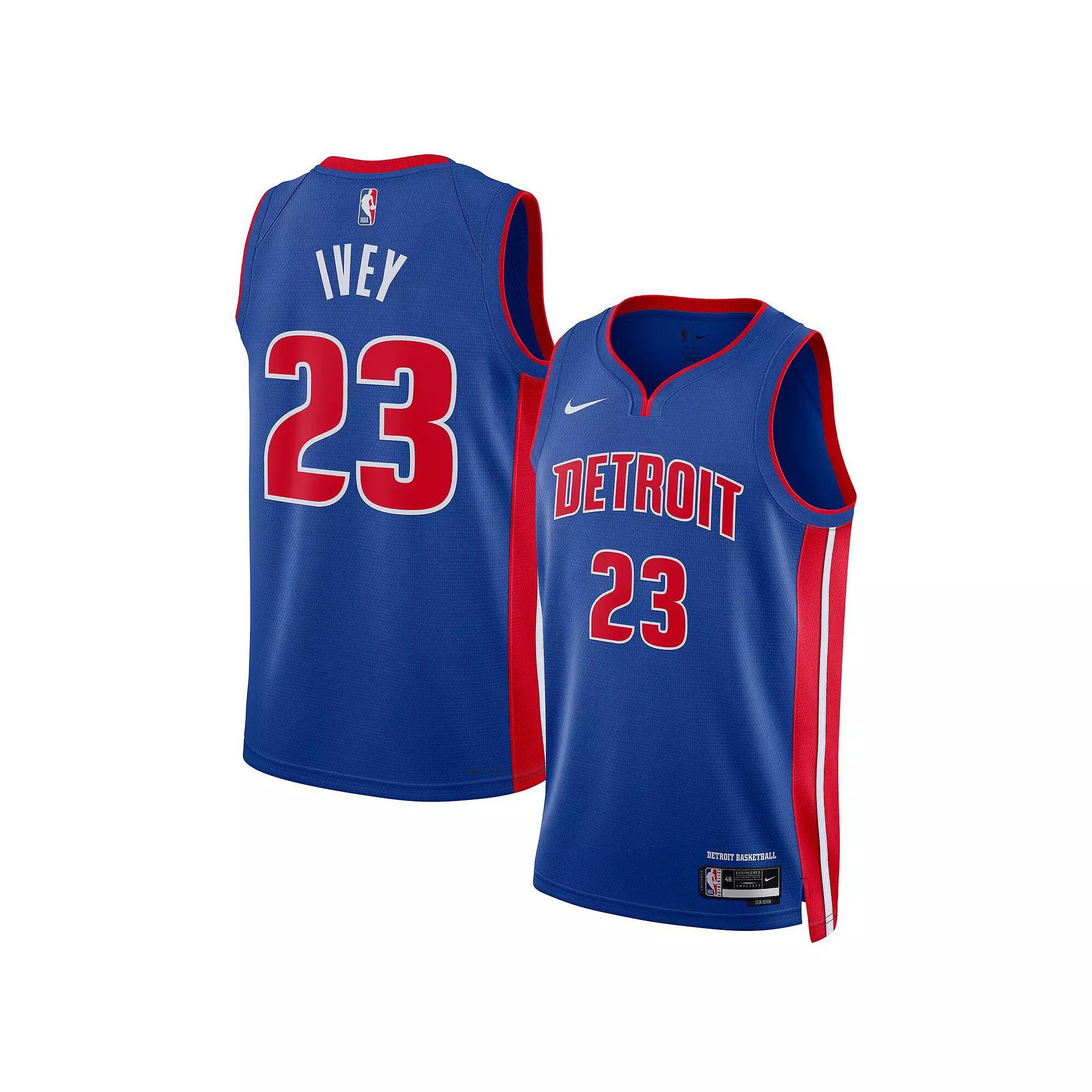 Unisex Nike Jaden Ivey Blue Detroit Pistons 2022 NBA Draft First Round Pick Swingman Jersey - Icon Edition, Adult Unisex, Size: Large, Pis Blue Product Image