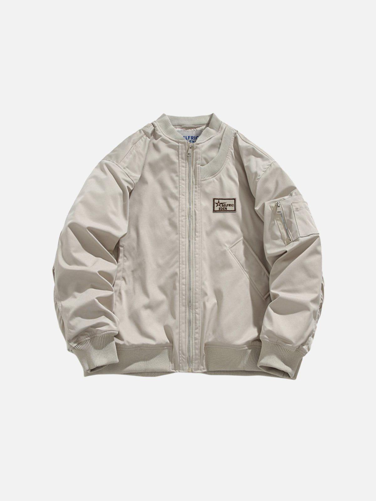 Aelfric Eden Irregular Design Bomber Jacket Product Image