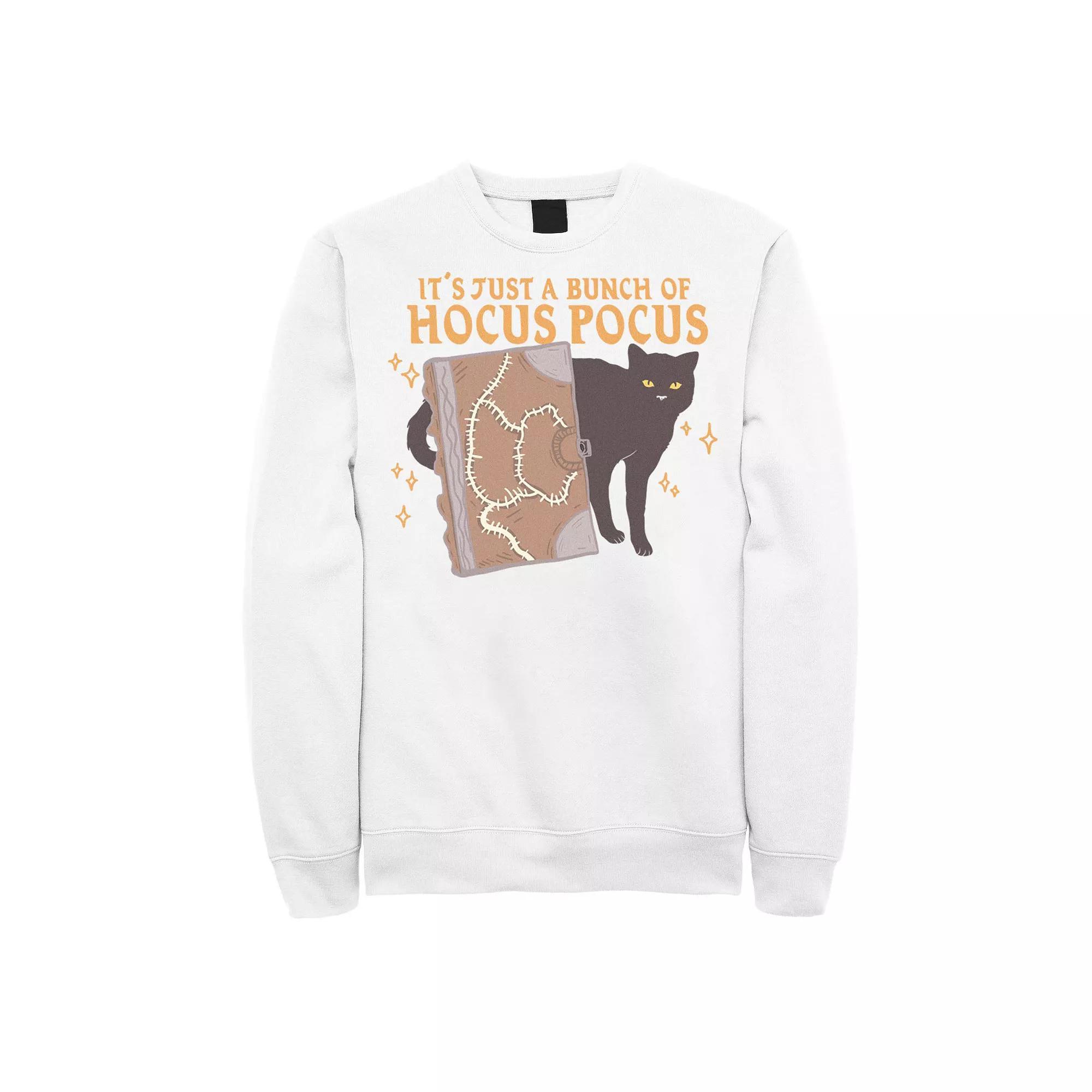 Men's Hocus Pocus Binx And Book Movie Quote Sweatshirt, Size: Small, White Product Image