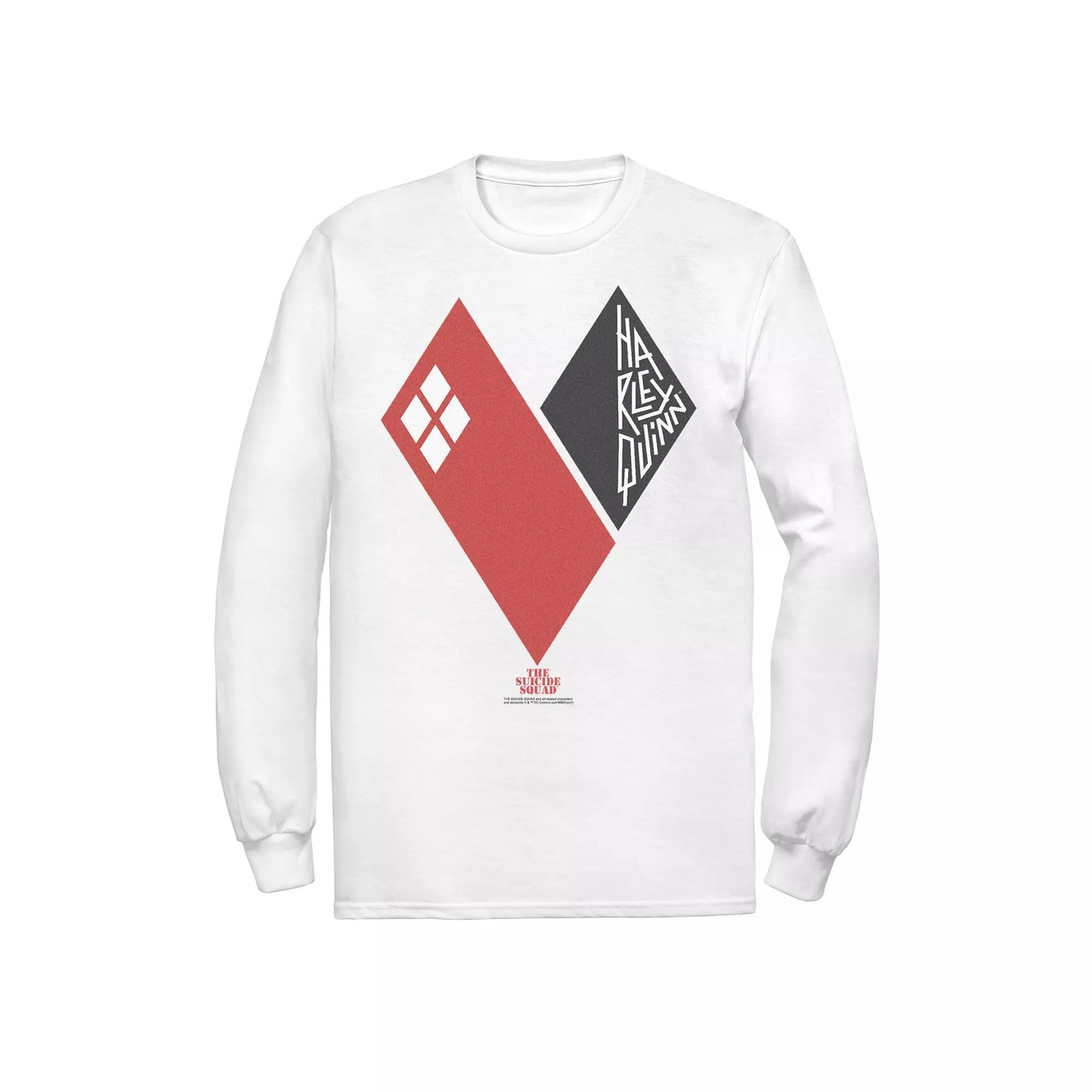 Men's The Suicide Squad Harley Hearts Tee, Size: XXL, White Product Image