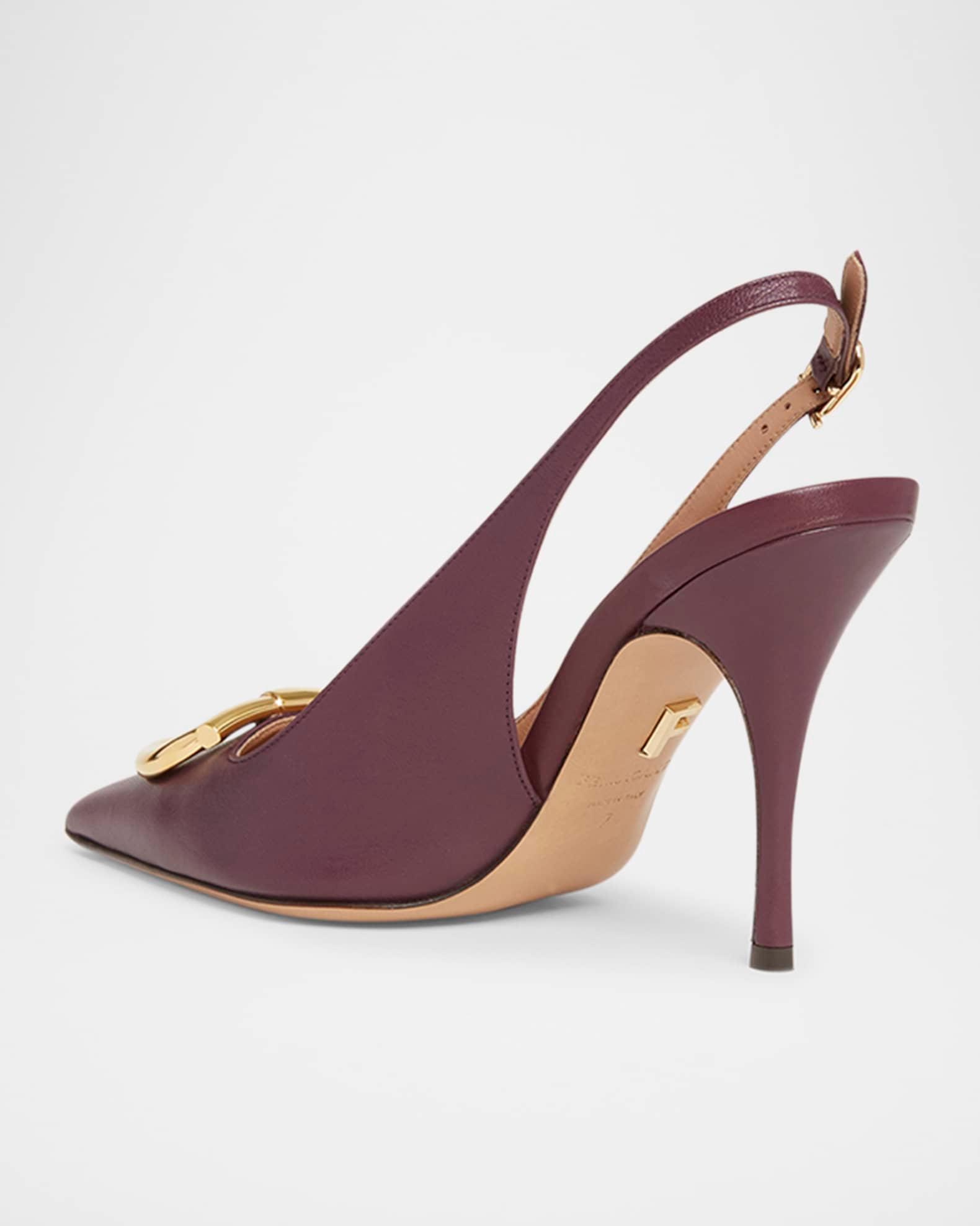 Sara 95mm Gancini Slingback Pumps Product Image