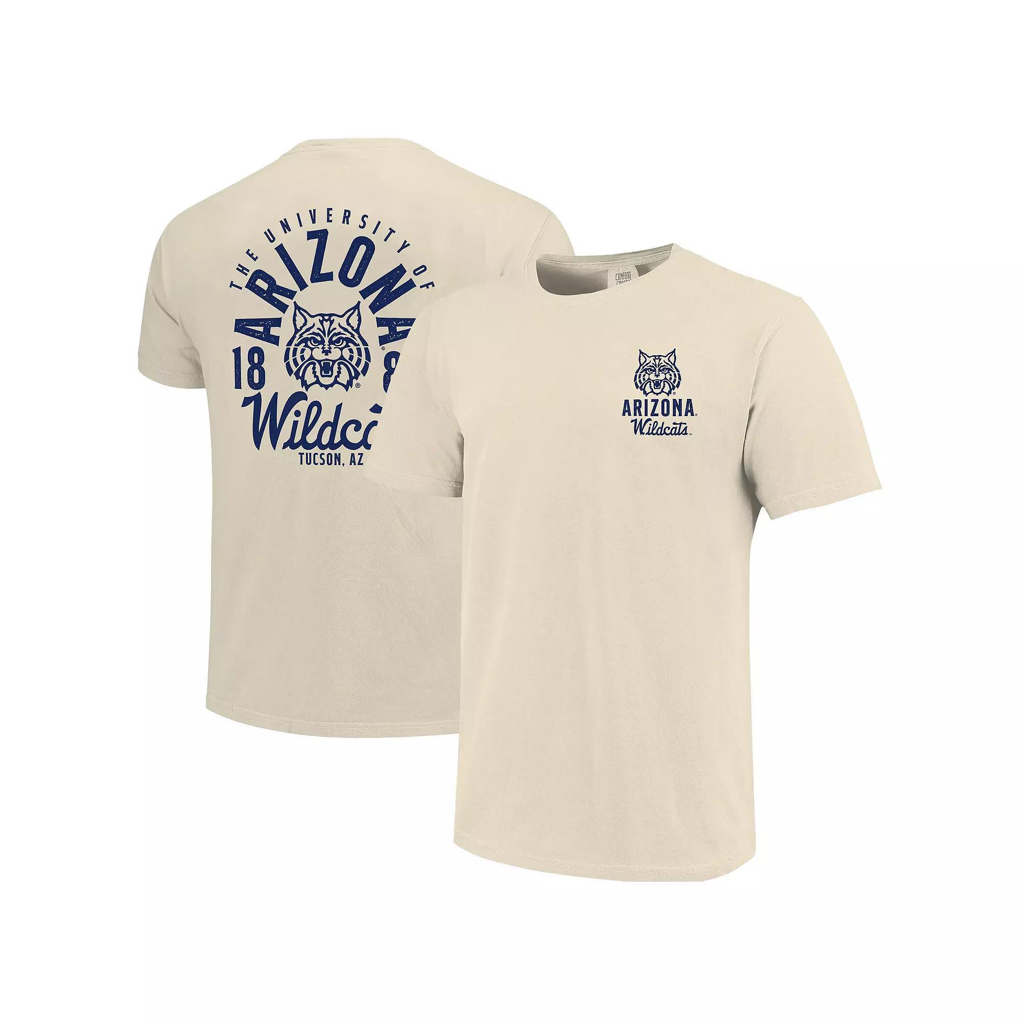 Men's Cream Arizona Wildcats Comfort Colors Mascot Overlay T-Shirt, Size: Medium, Beige Product Image