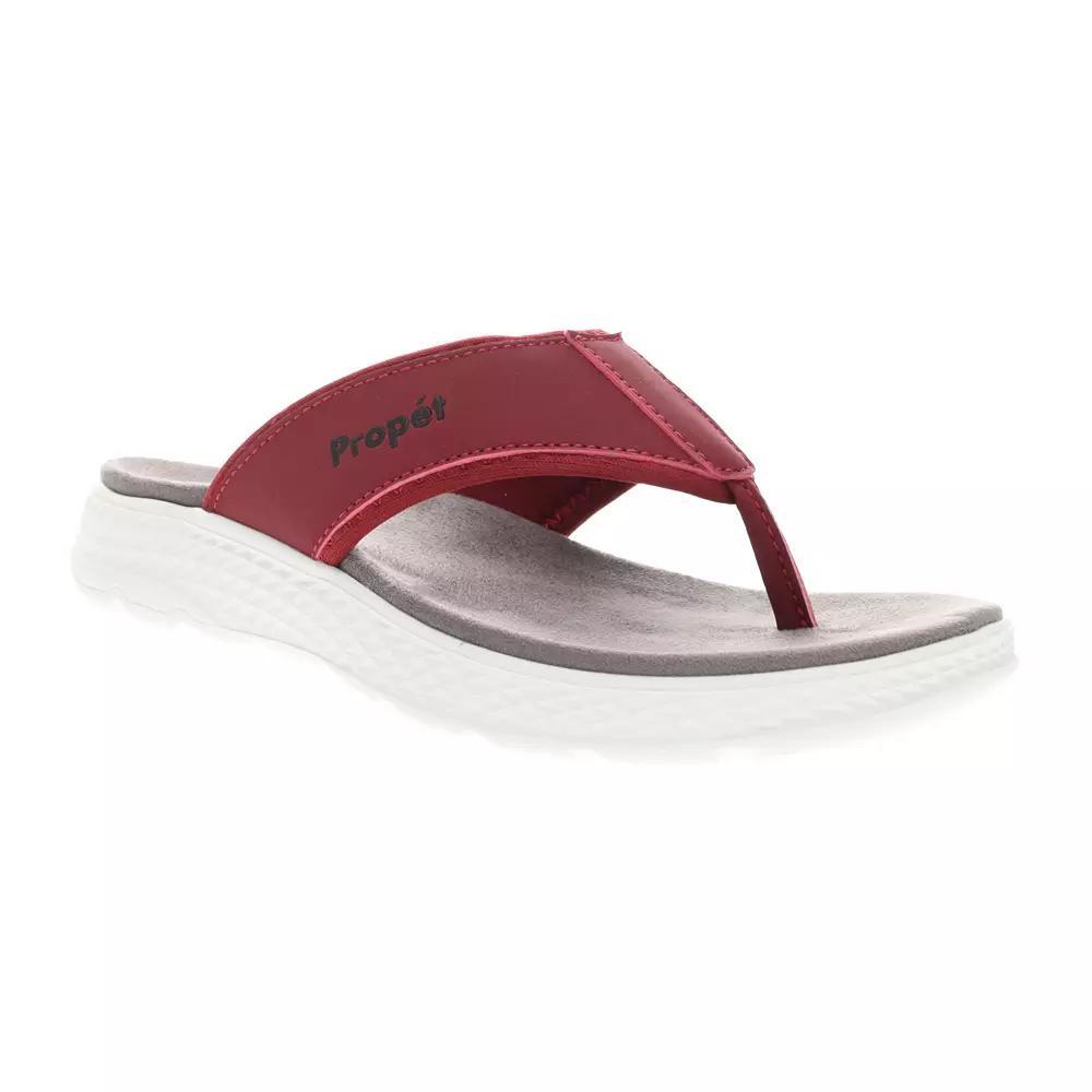 Propet TravelActiv FT Women's Thong Sandals, Size: 11 N, Red Product Image