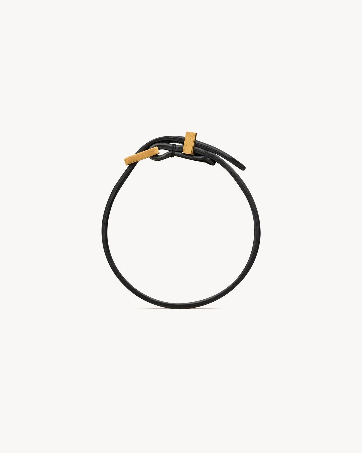 CASSANDRE belt bracelet in leather | Saint Laurent | YSL.com Product Image