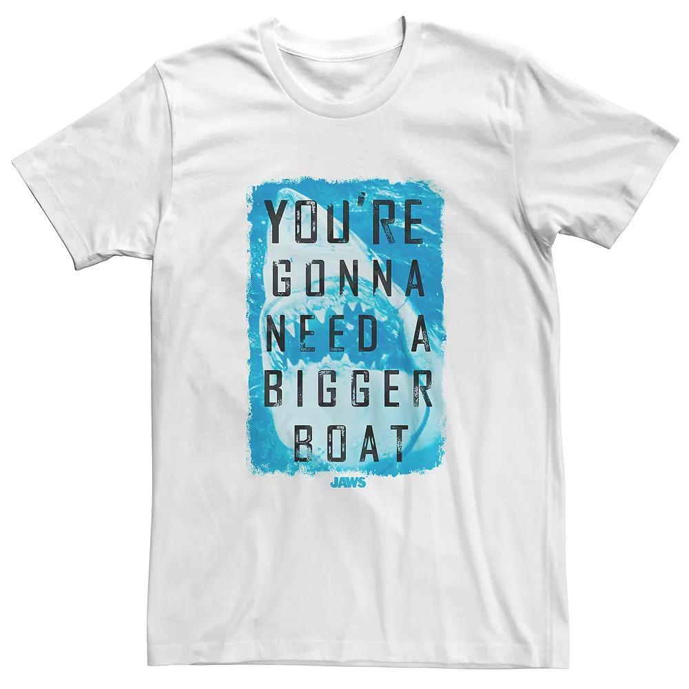 Men's Jaws "Bigger Boat" Tee, Size: XXL, White Product Image