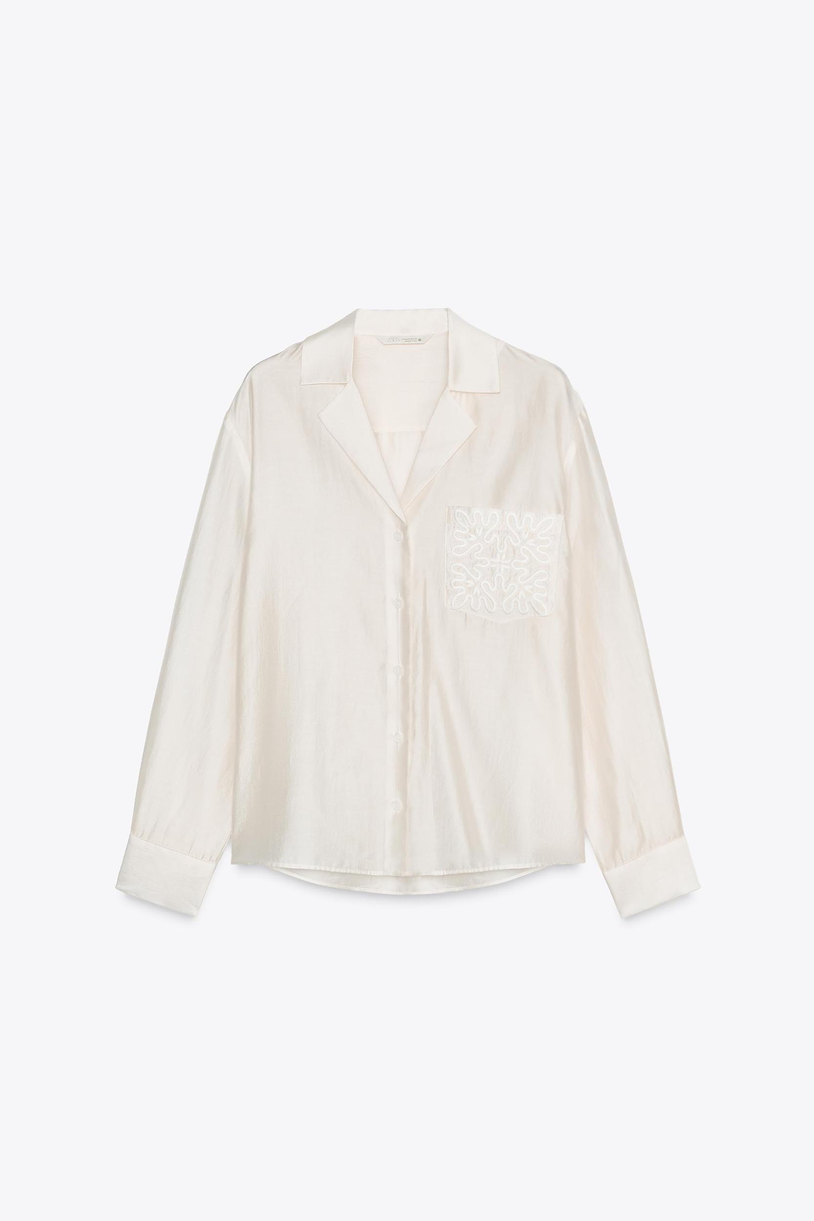 ZW COLLECTION EMBROIDERED POCKET SHIRT Product Image