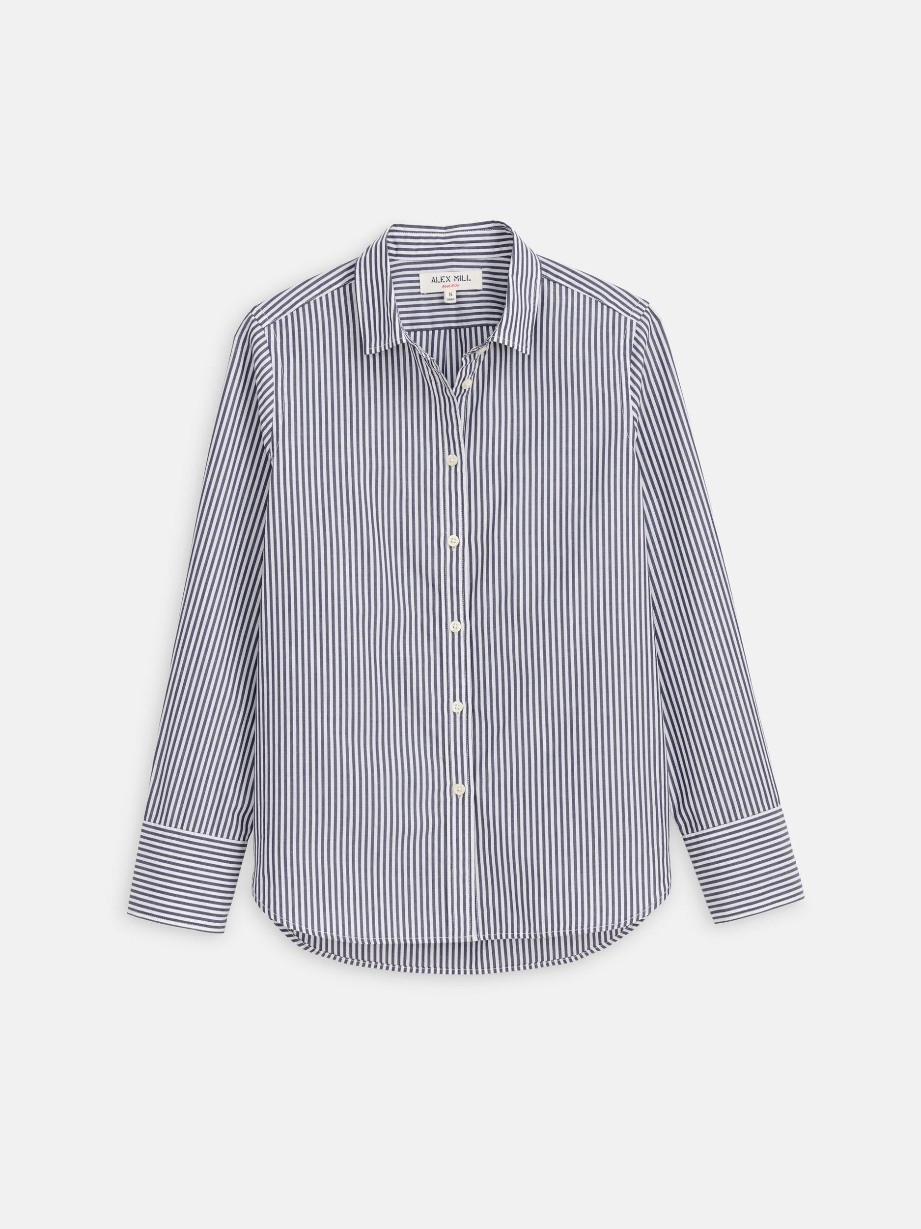 Val Shirt in Striped Poplin Product Image