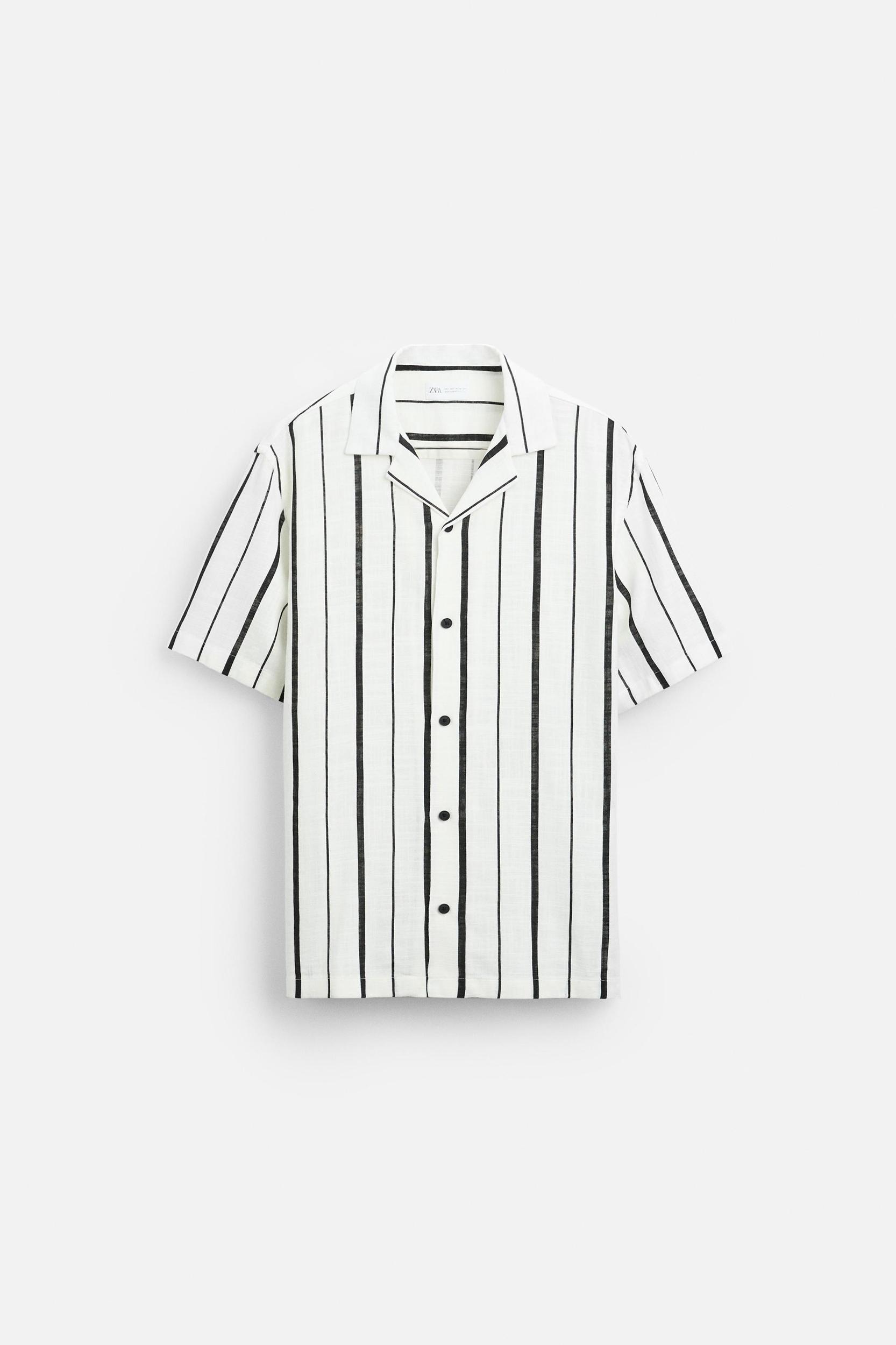 VISCOSE BLEND STRIPED SHIRT Product Image