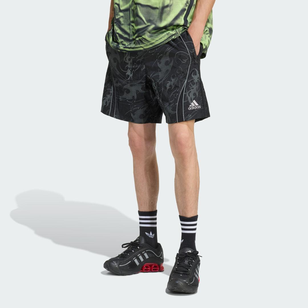 adidas Adilenium Season 4 Teamgeist Woven Shorts Trace Purple M Mens Product Image