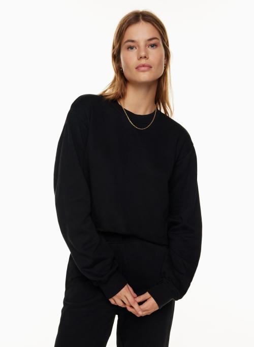 boyfriend cropped sweatshirt Product Image