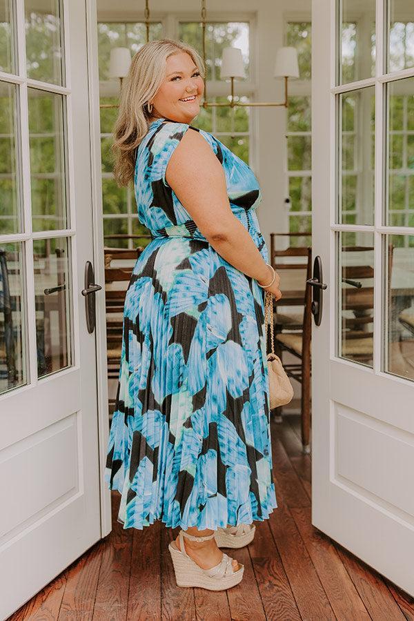 Moonlit Stroll Pleated Midi Curves Product Image