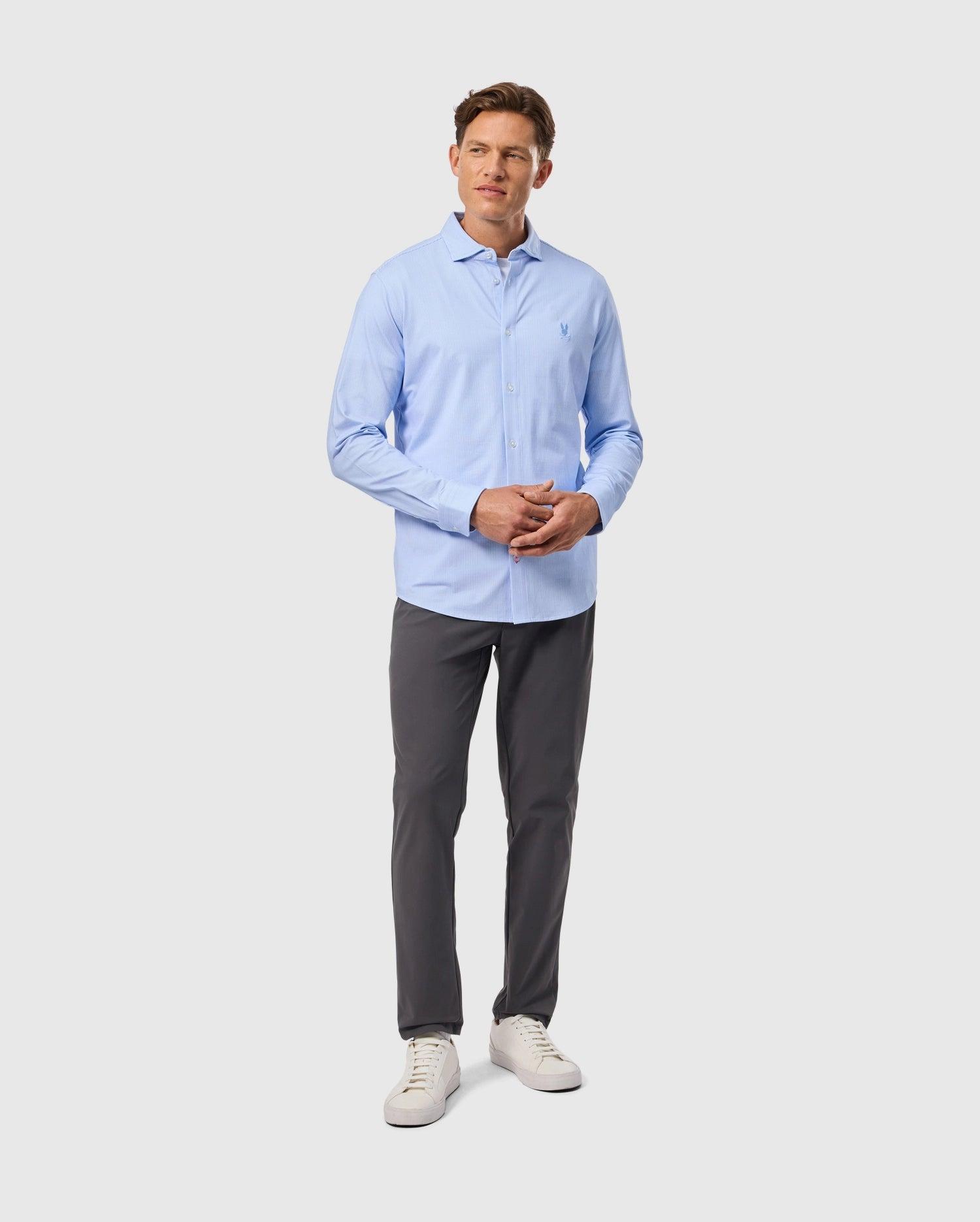 MENS BROOK STRIPED JERSEY SHIRT - B6C750D200 Male Product Image