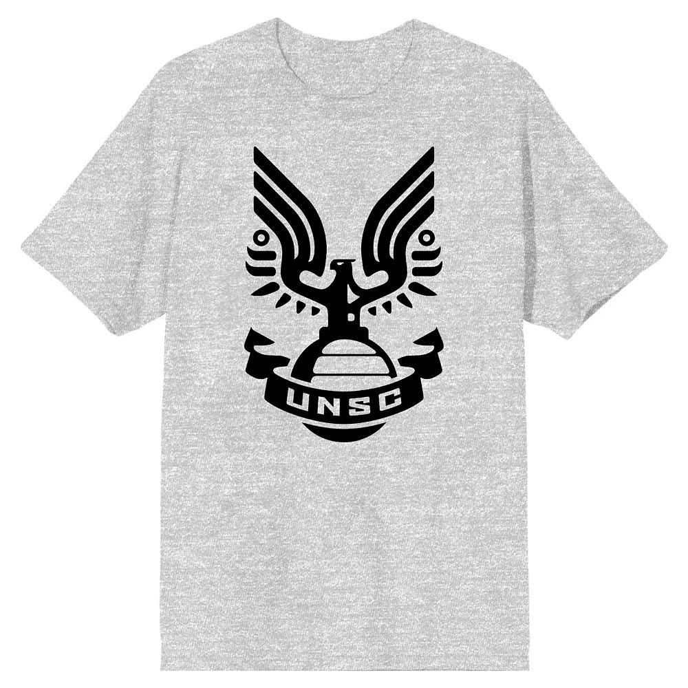 Men's Halo UNSC Logo Ted Tee, Size: XXL, Grey Product Image