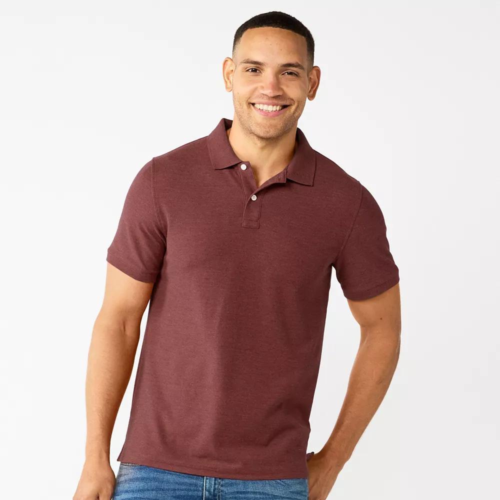 Men's Sonoma Goods For Life® Short Sleeve Pique Polo, Size: XS, Favian Green Product Image