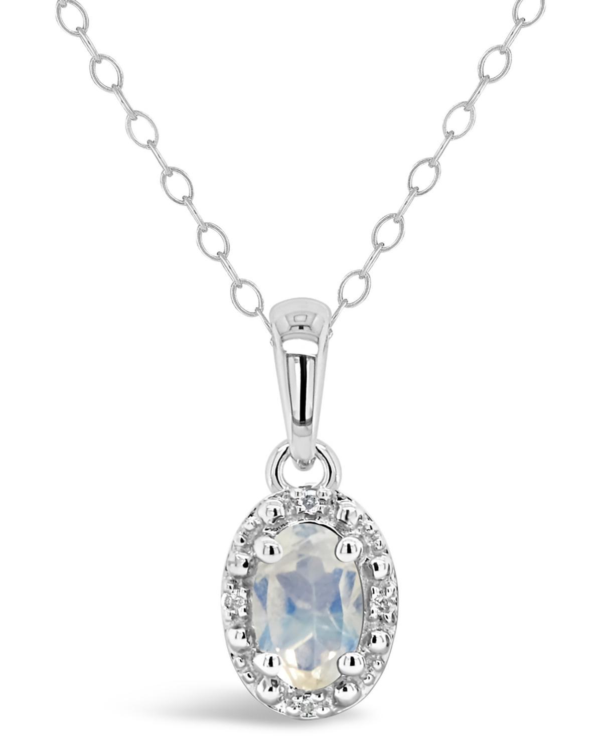 Celebration Gems Sterling Silver Gemstone & Diamond Accent Pendant Necklace, Womens Purple Product Image