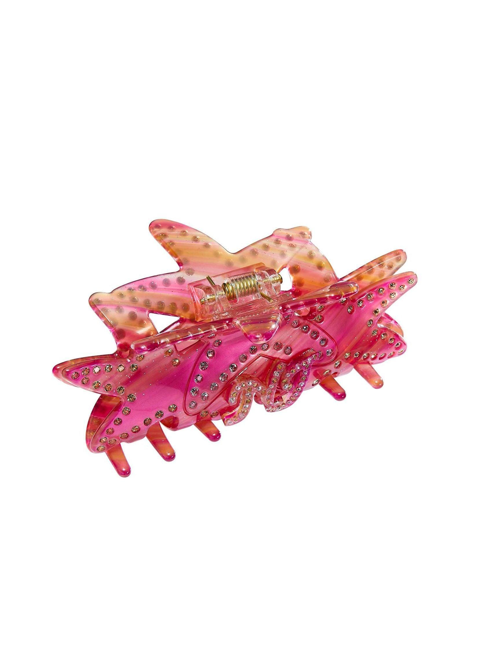 Paulina Crystal Star Claw Clip (Pink) (Final Sale) Product Image