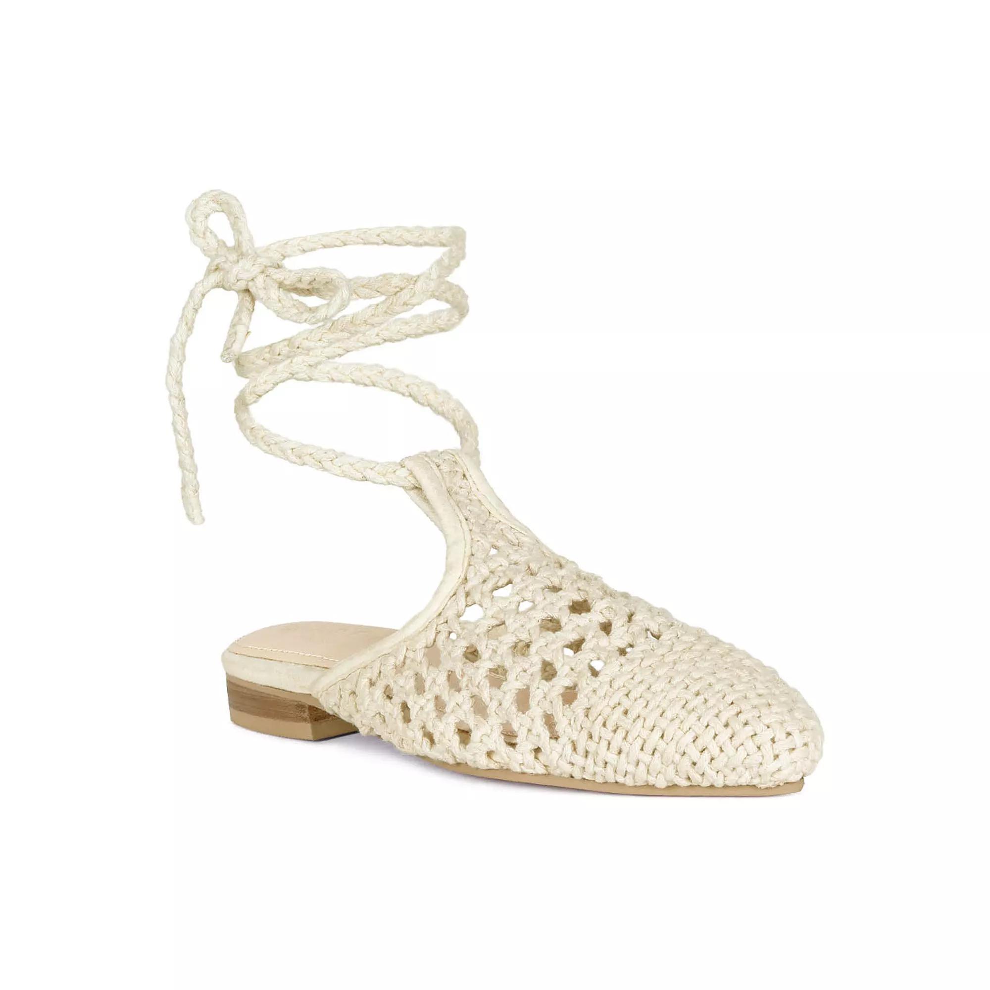 Rag & Co Bartsi Women's Tie-Up Mules, Size: 8, Yellow Product Image