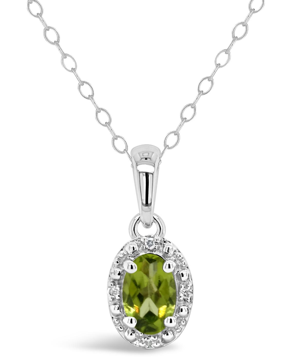 Celebration Gems Sterling Silver Gemstone & Diamond Accent Pendant Necklace, Womens Purple Product Image