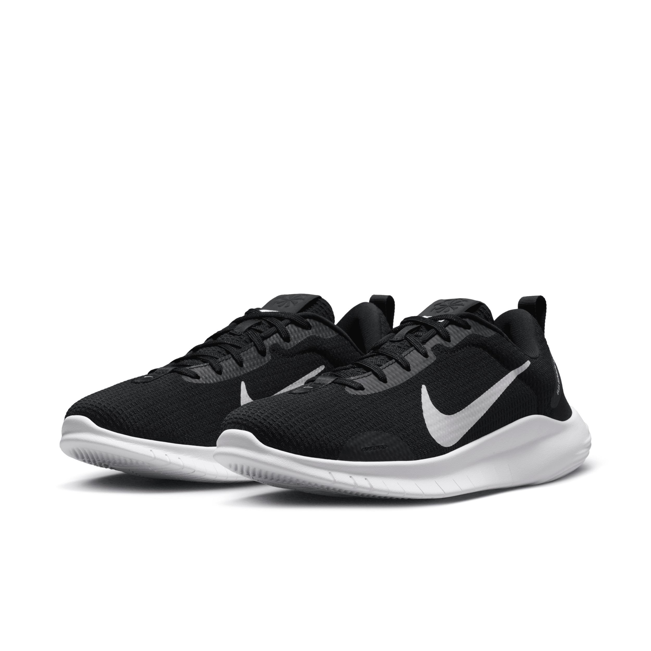 Nike Flex Experience Run 12 Women's Road Running Shoes, Size: 8.5, Black White Product Image