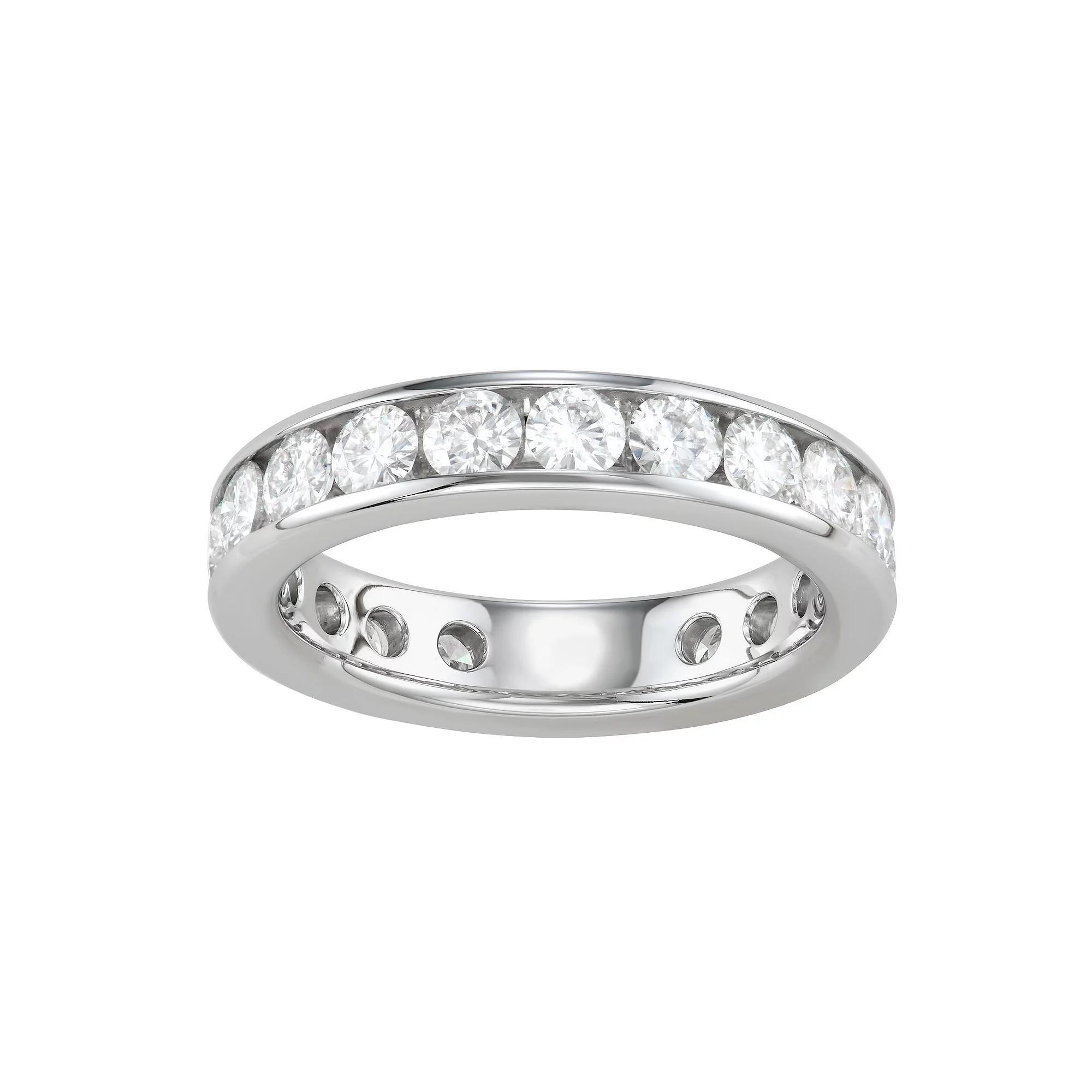 Charles & Colvard 14k Gold 2 Carat T.W. Lab-Created Moissanite Eternity Band, Women's, Size: 9, Yellow Product Image
