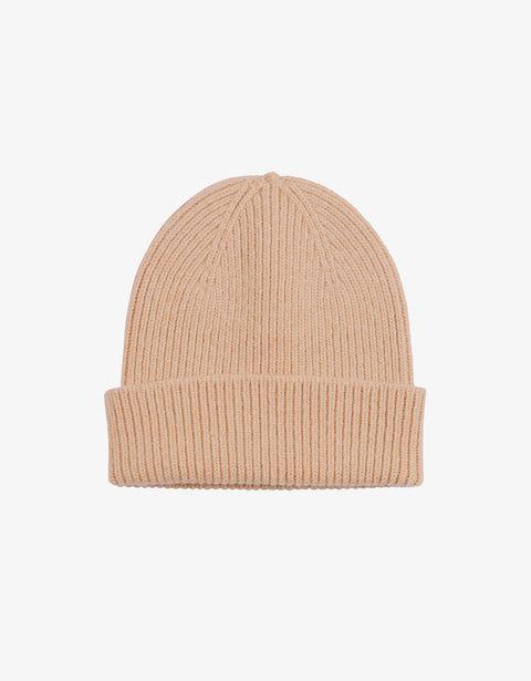 Merino Wool Beanie - Honey Beige Product Image