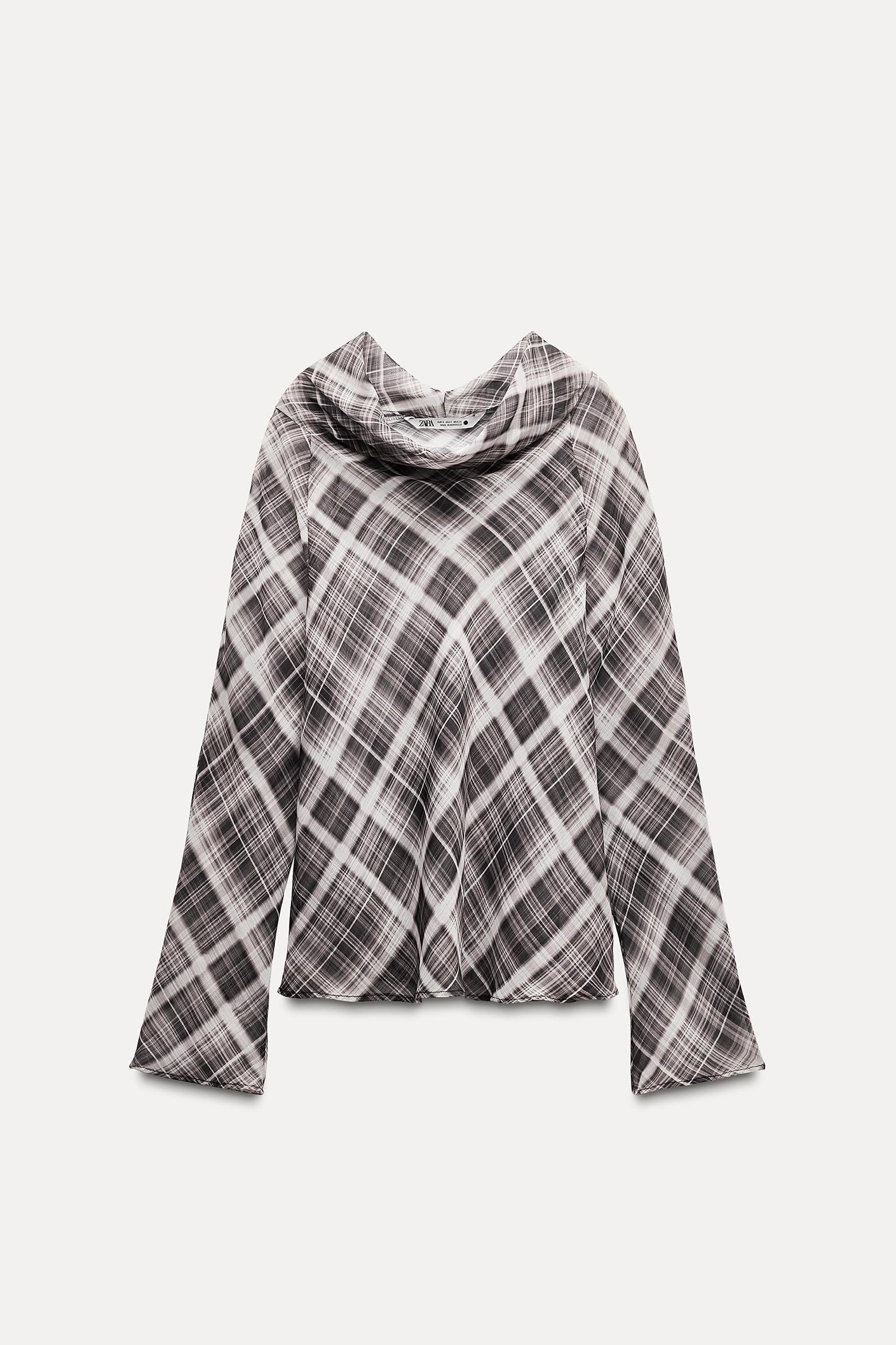 PRINTED DRAPED TOP ZW COLLECTION Product Image