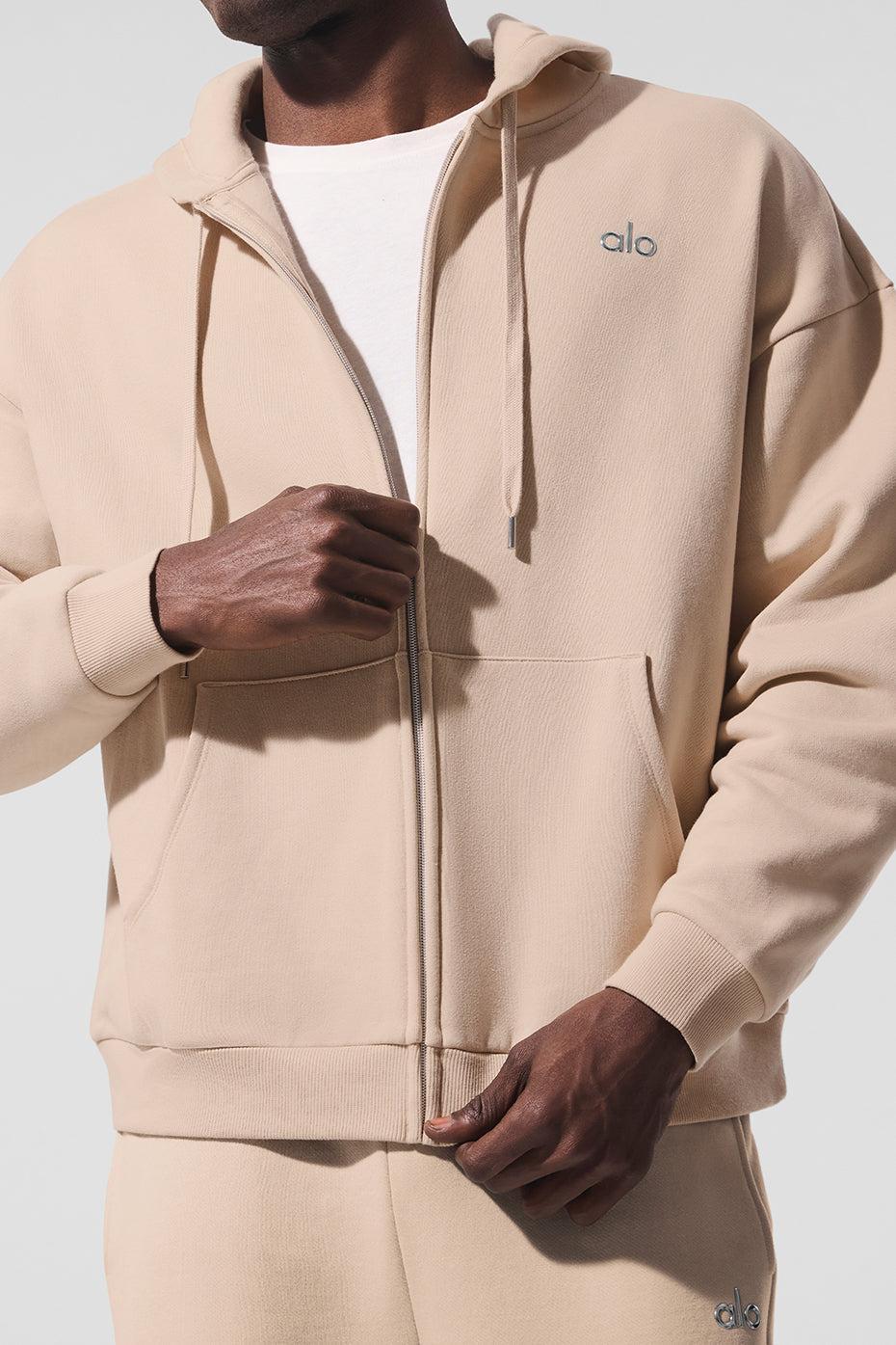 Accolade Full Zip Hoodie - Macadamia Product Image