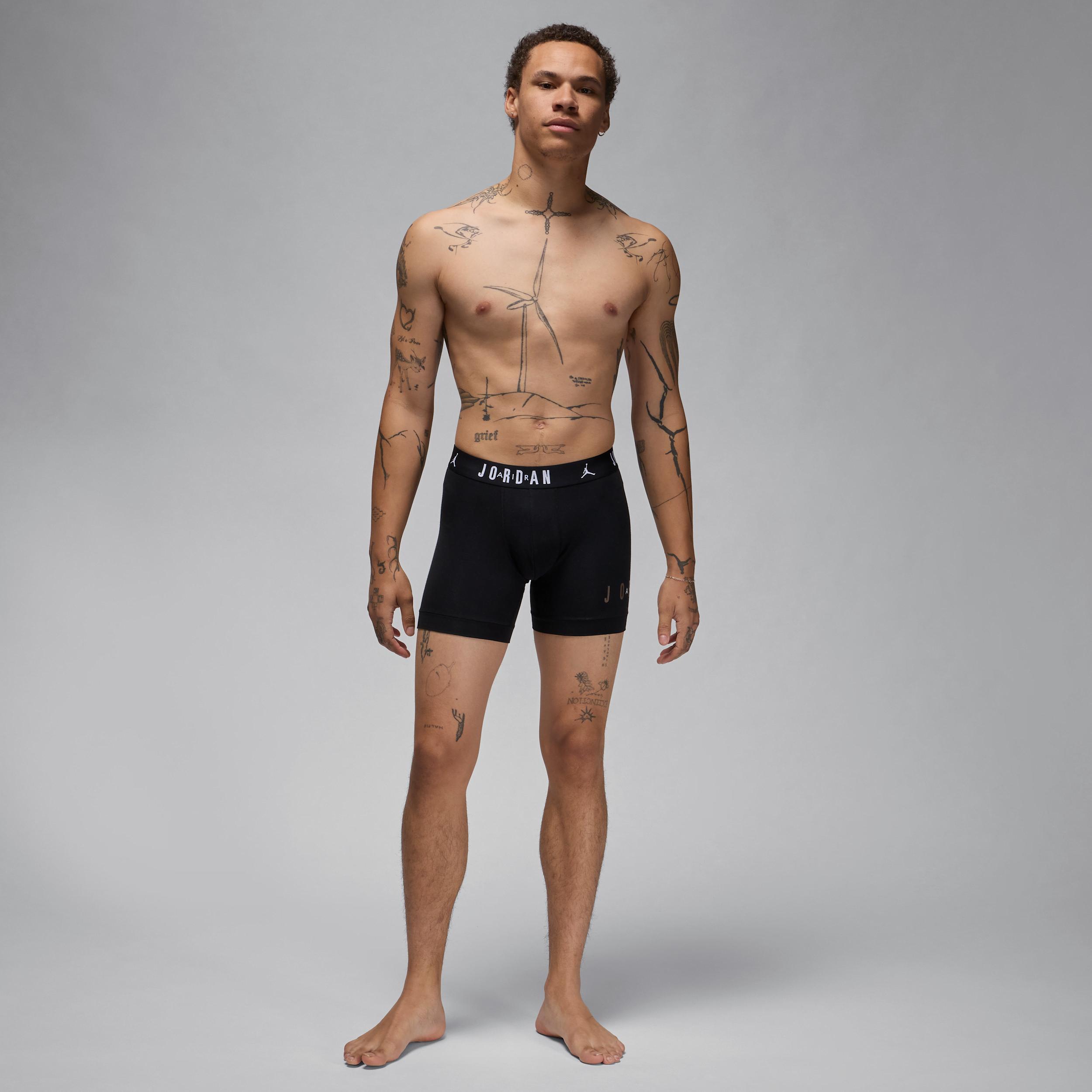 Men's Jordan Dri-FIT Cotton Essentials Flight Boxer Briefs (2-Pack) Product Image