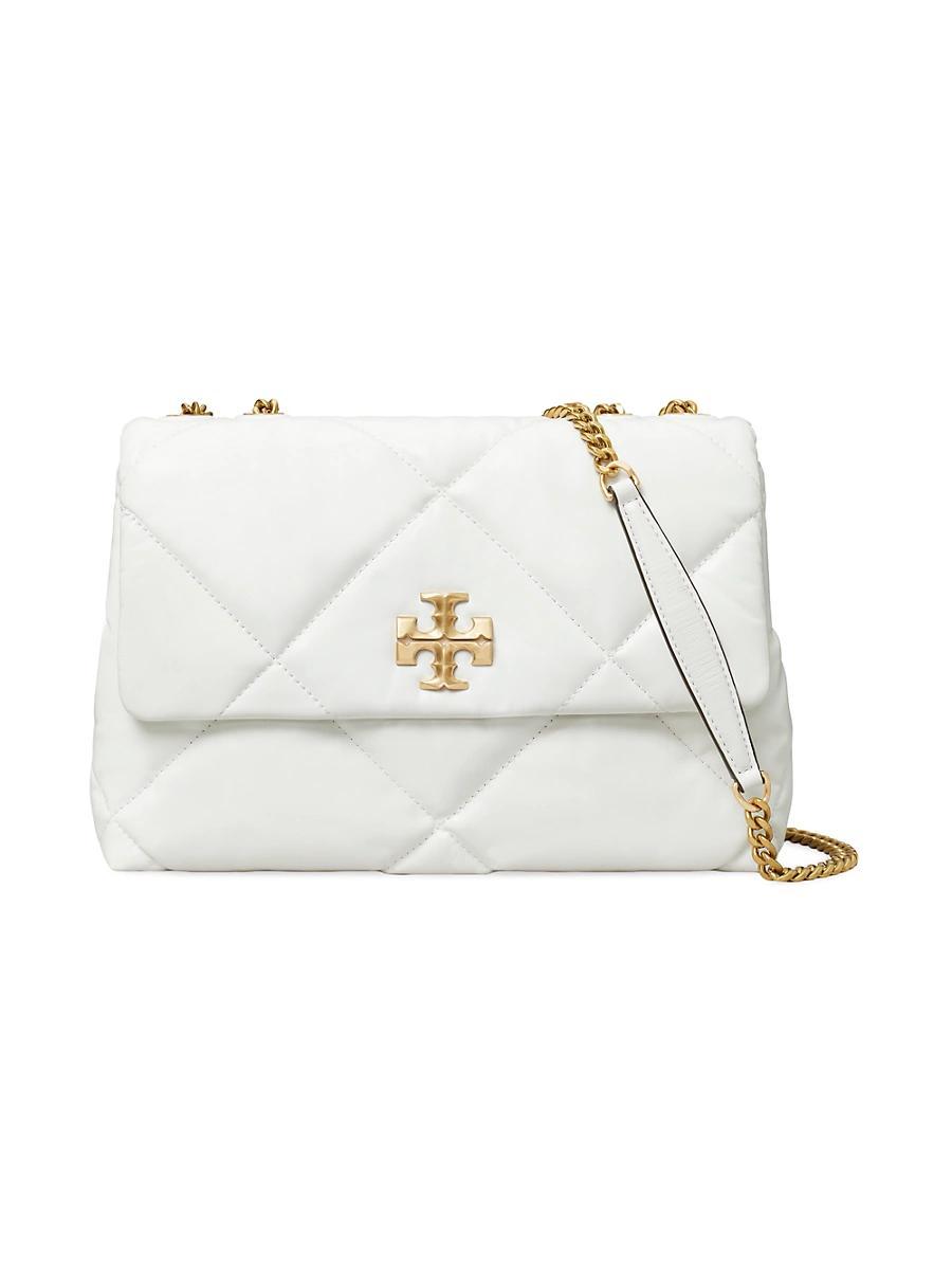 Womens Large Kira Diamond Leather Shoulder Bag Product Image